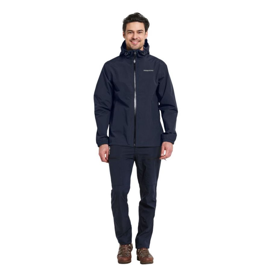 Didriksons Dario, regenjas, heren, donkerblauw