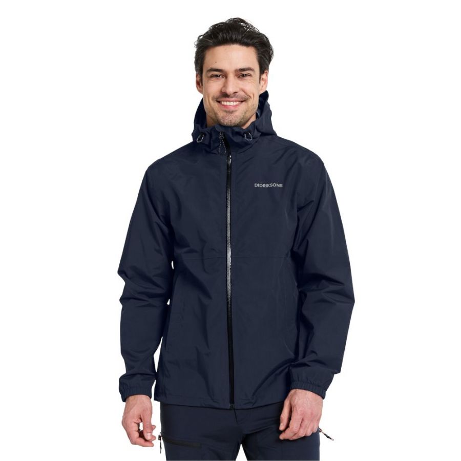 Didriksons Dario, veste imperméable, homme, bleu foncé