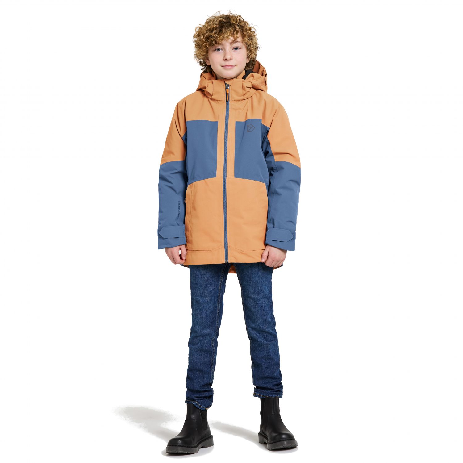 Didriksons Dolomit, veste, junior, orange/blå