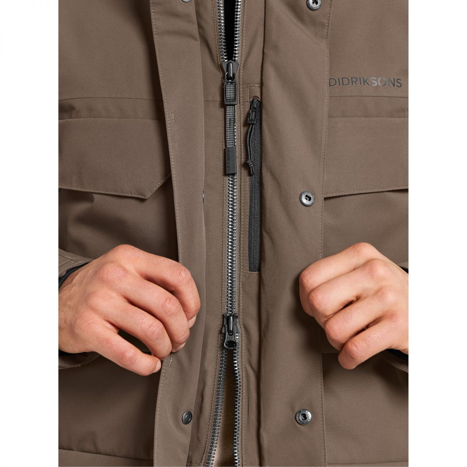 Didriksons Drew, parka, bărbați, maro
