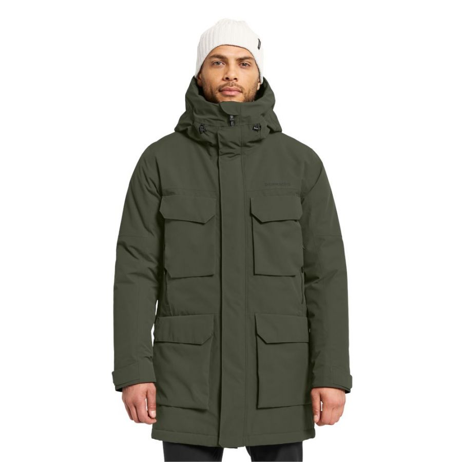 Didriksons Drew, parka, bărbați, verde închis