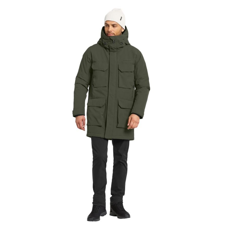Didriksons Drew, parka, bărbați, verde închis