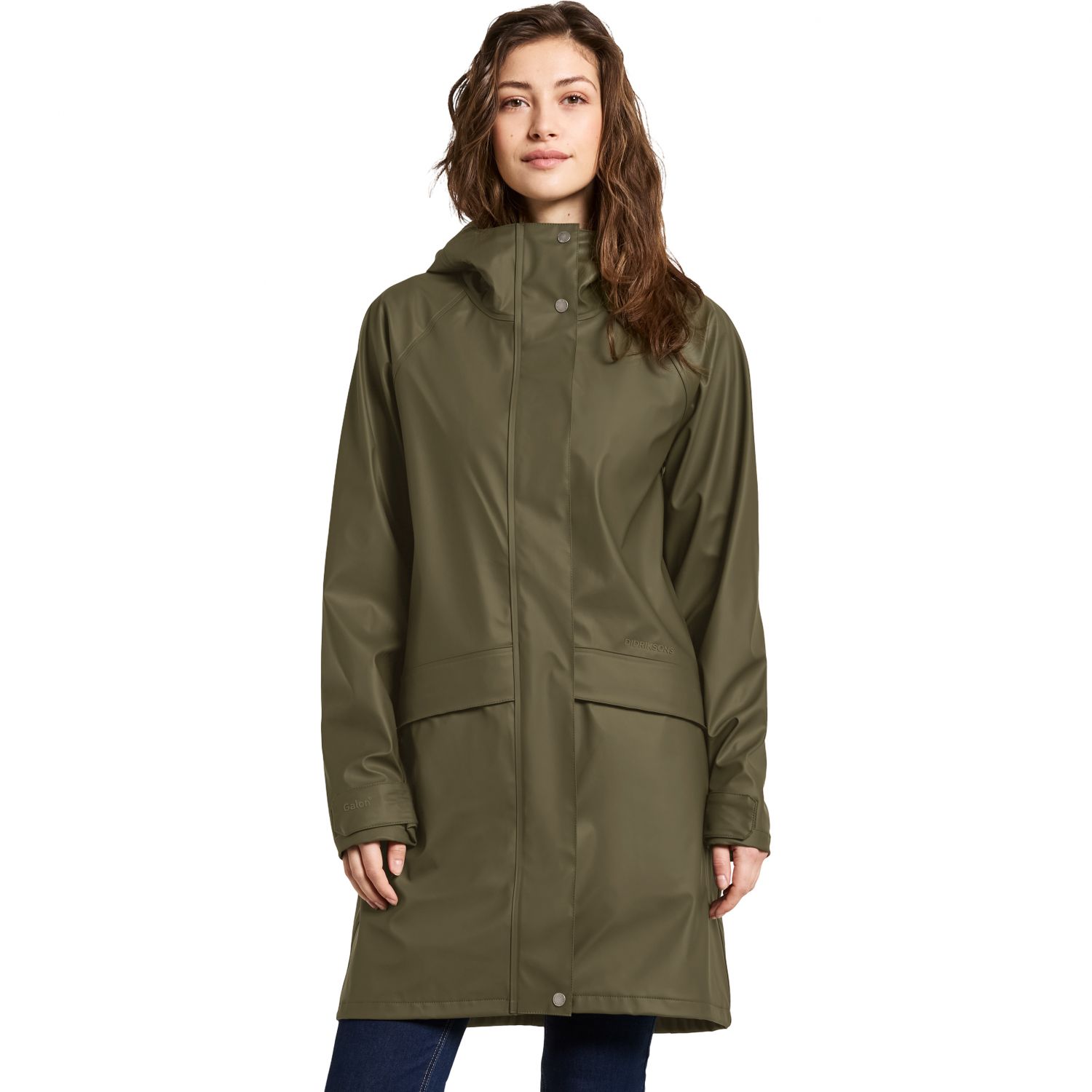 Didriksons Elly, regenjas, dames, fog green