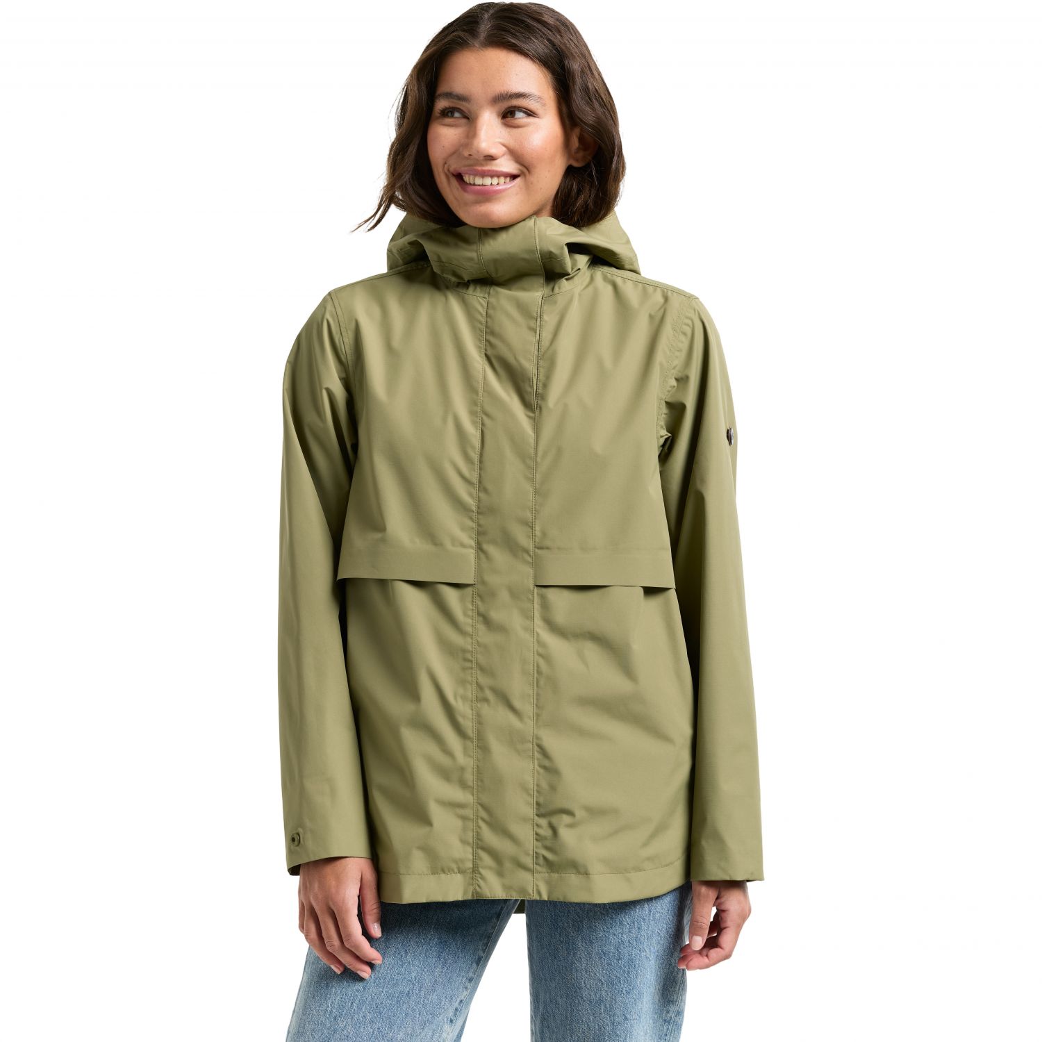Didriksons Elsa, regnjakke, dame, olive green