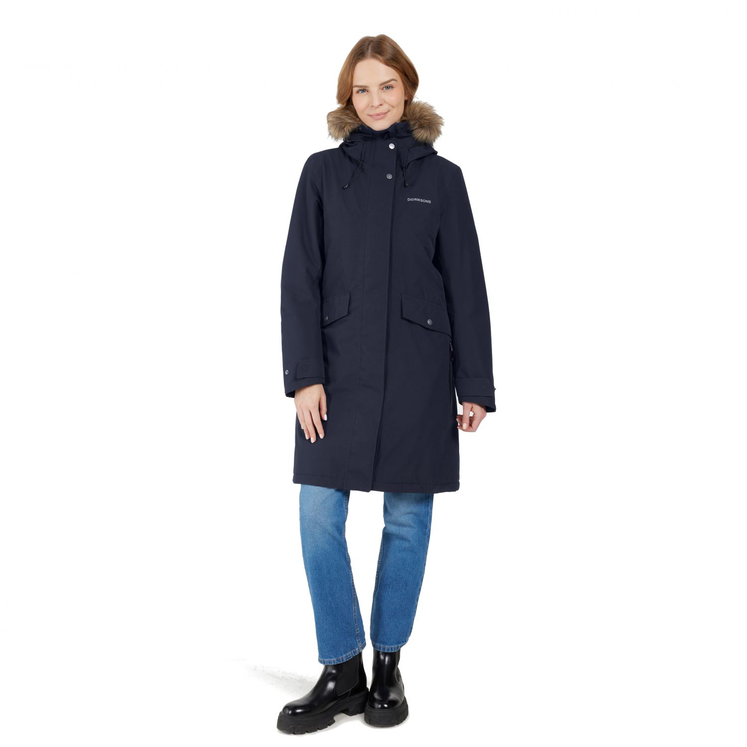 Didriksons Erika, Parka, Dame, Dark Night Blue