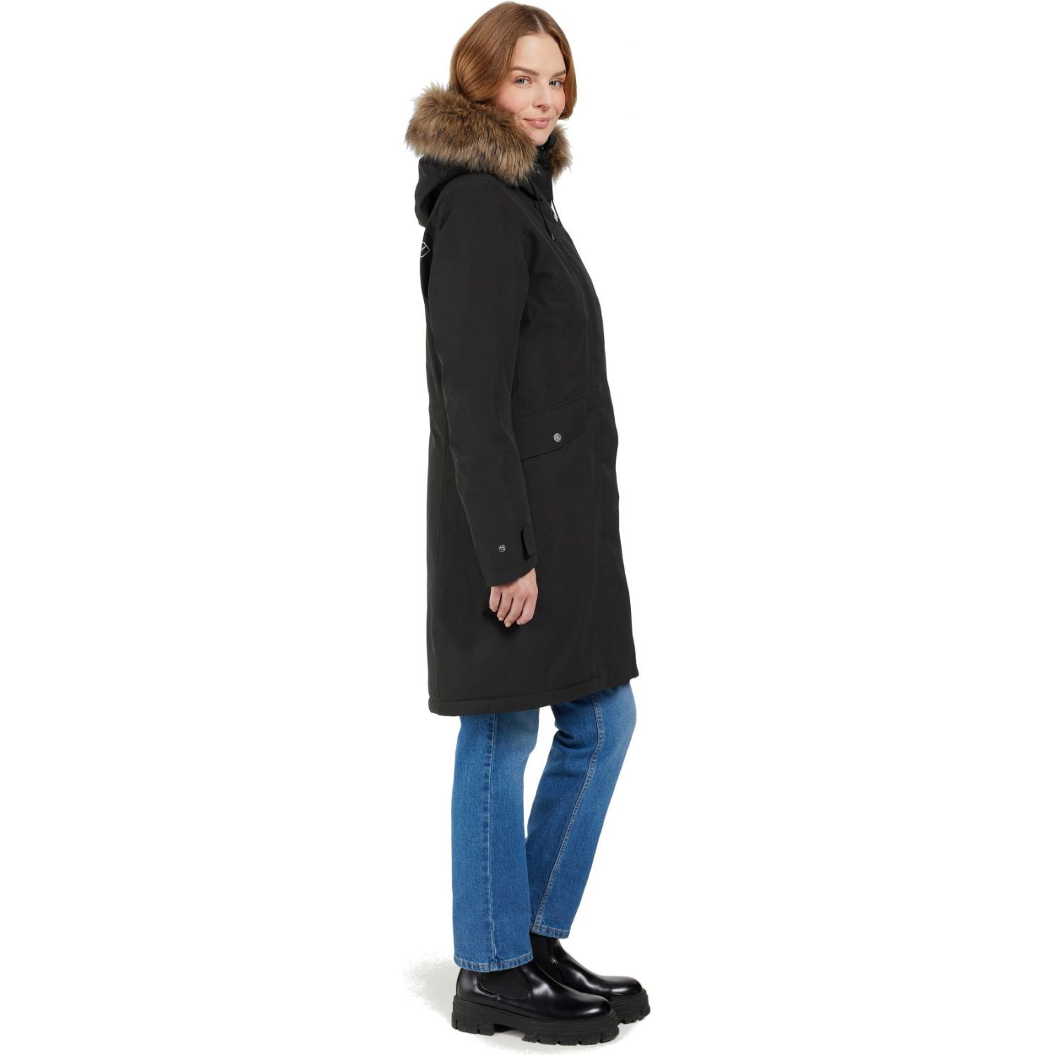 Didriksons Erika, parka, dame, zwart