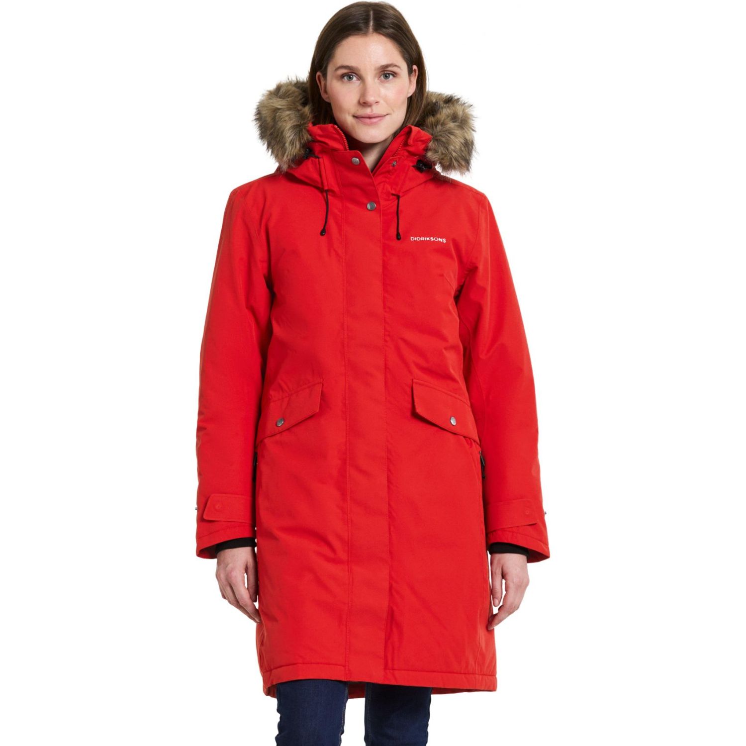 Didriksons Erika, parka, dames, pomme red
