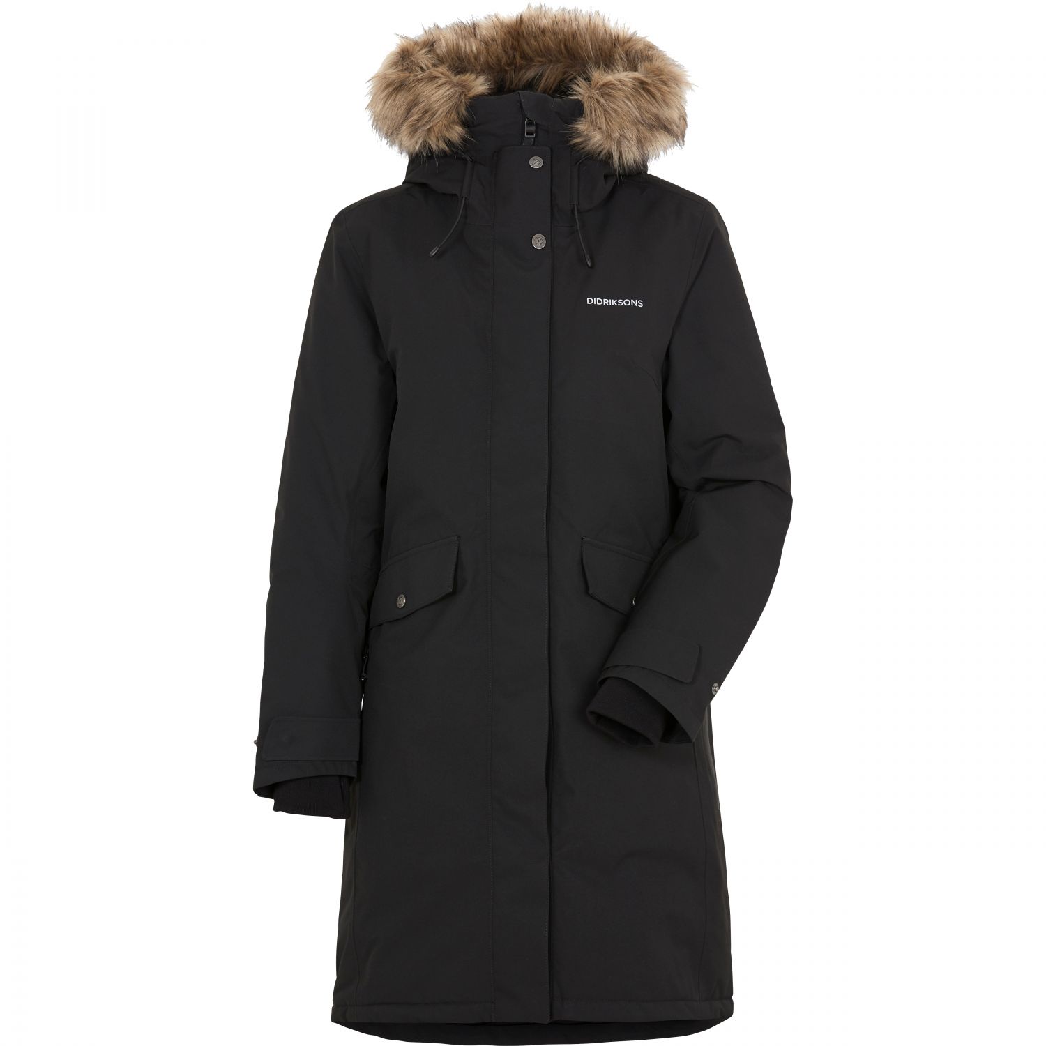Didriksons Erika, parka, dámska, čierna