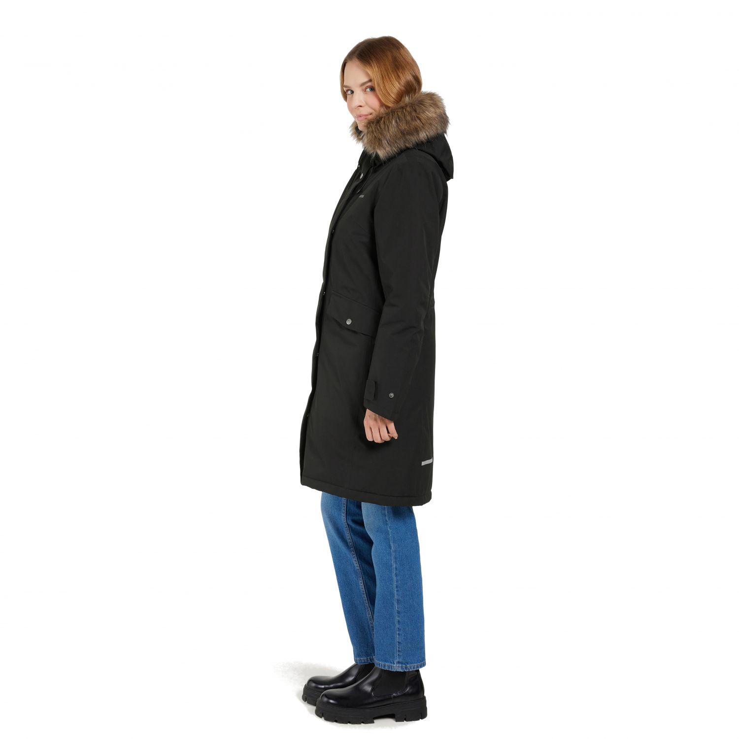 Didriksons Erika, parka, dámska, čierna