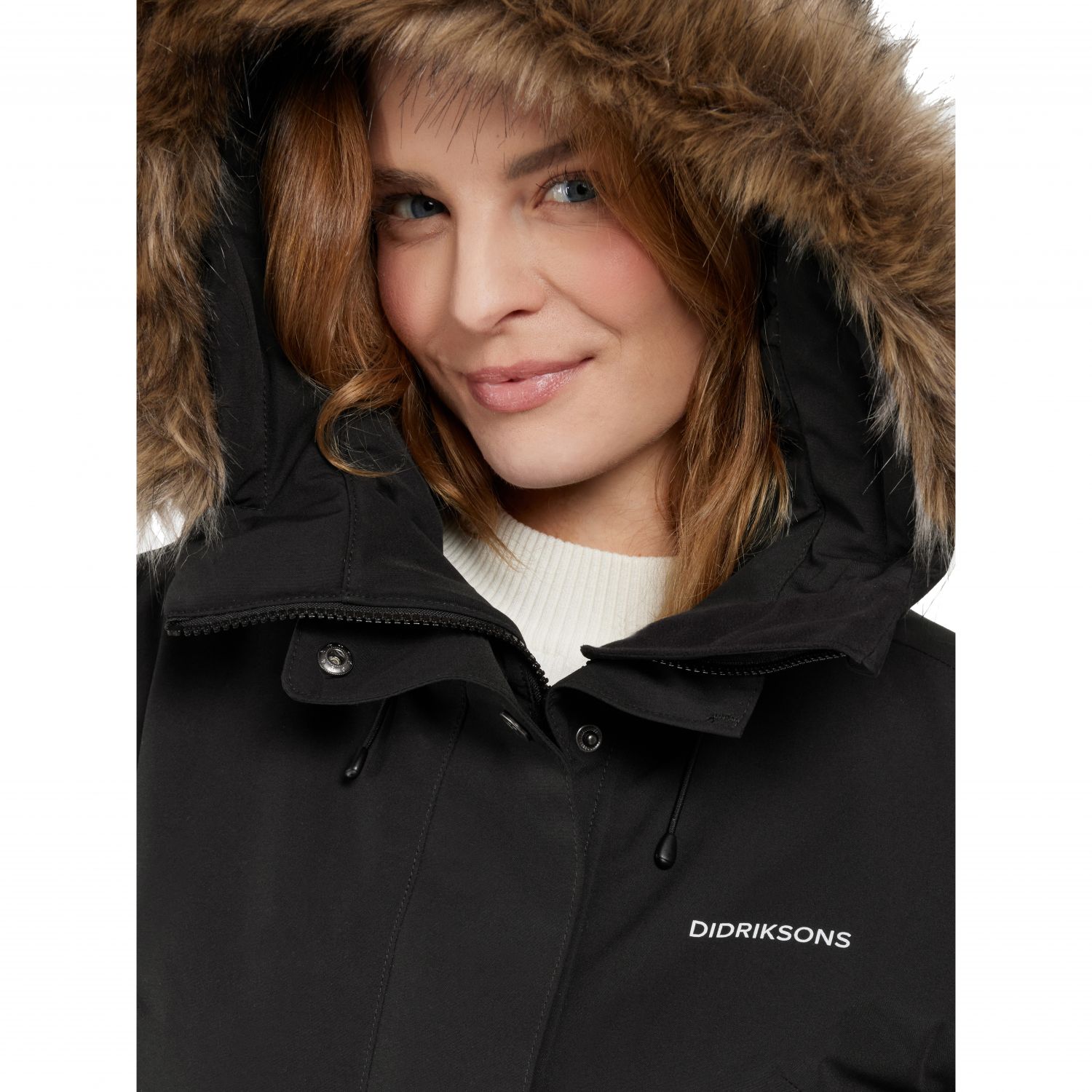 Didriksons Erika, parka, dámska, čierna