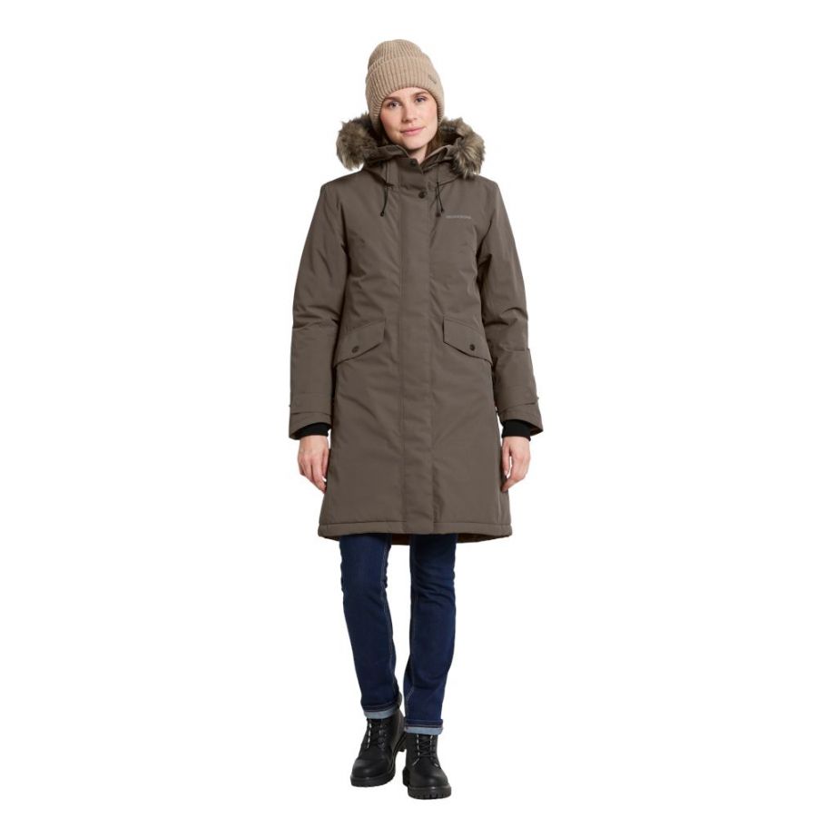 Didriksons Erika, parka, dámska, hnedá