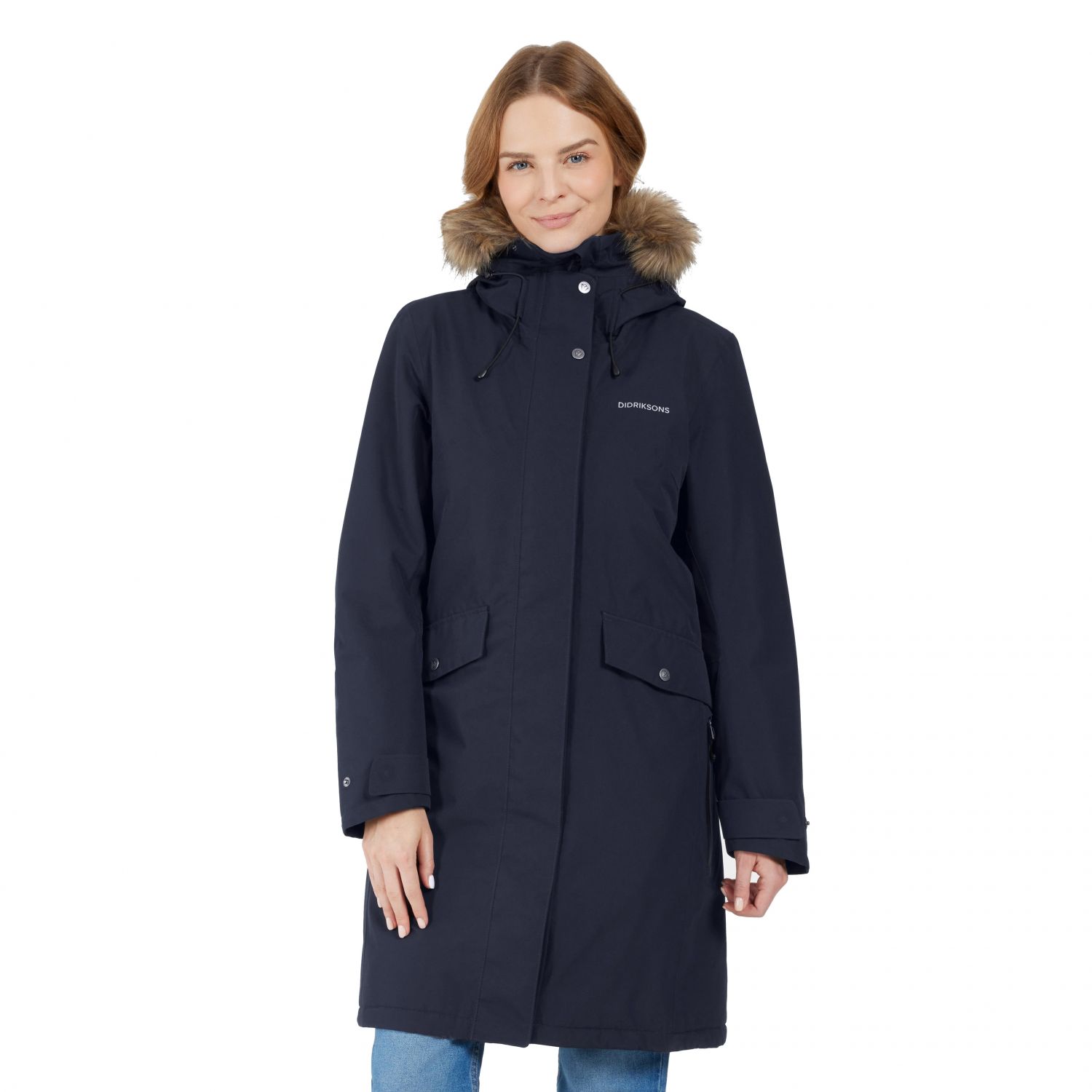 Didriksons Erika, parka, dámska, tmavomodrá