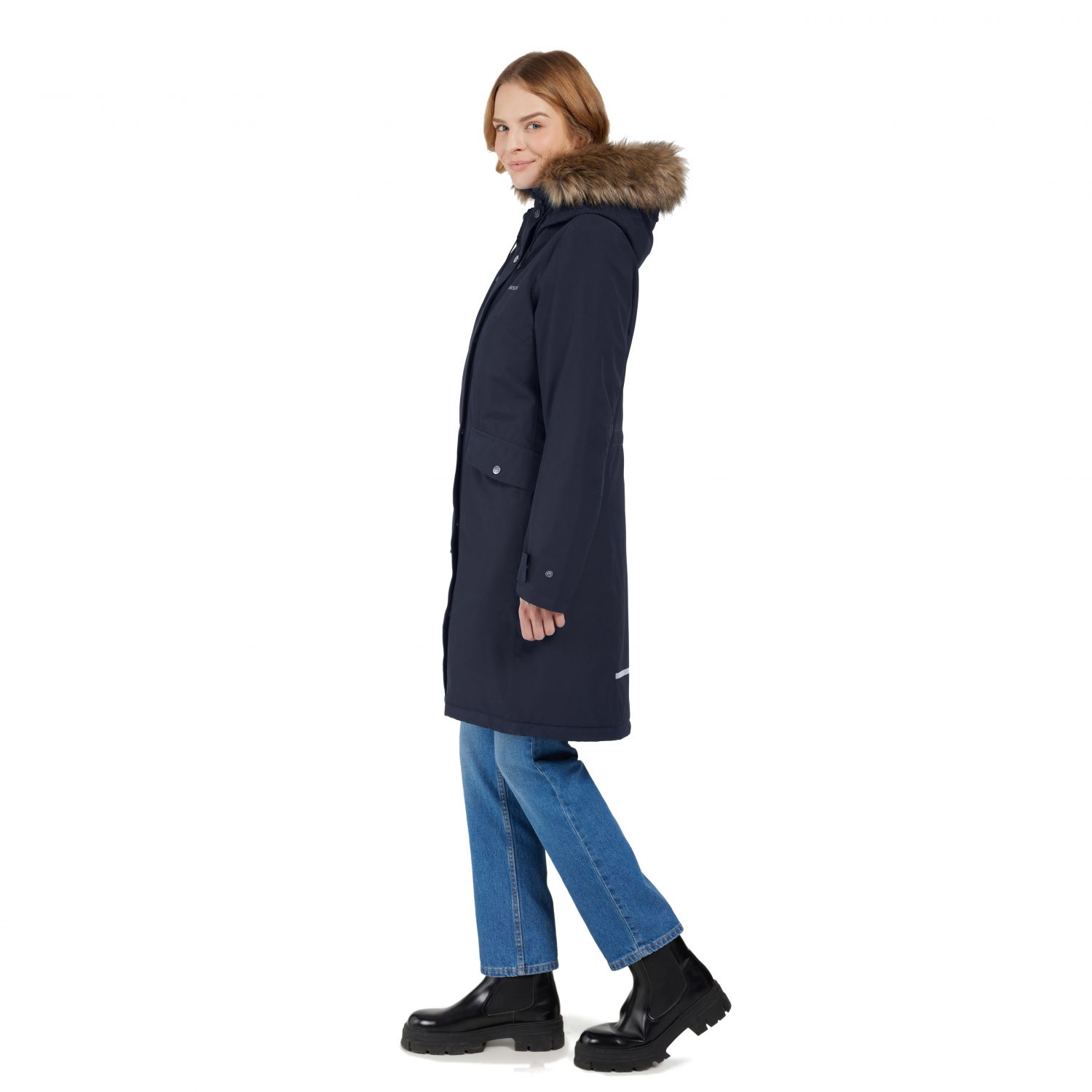 Didriksons Erika, parka, dámska, tmavomodrá