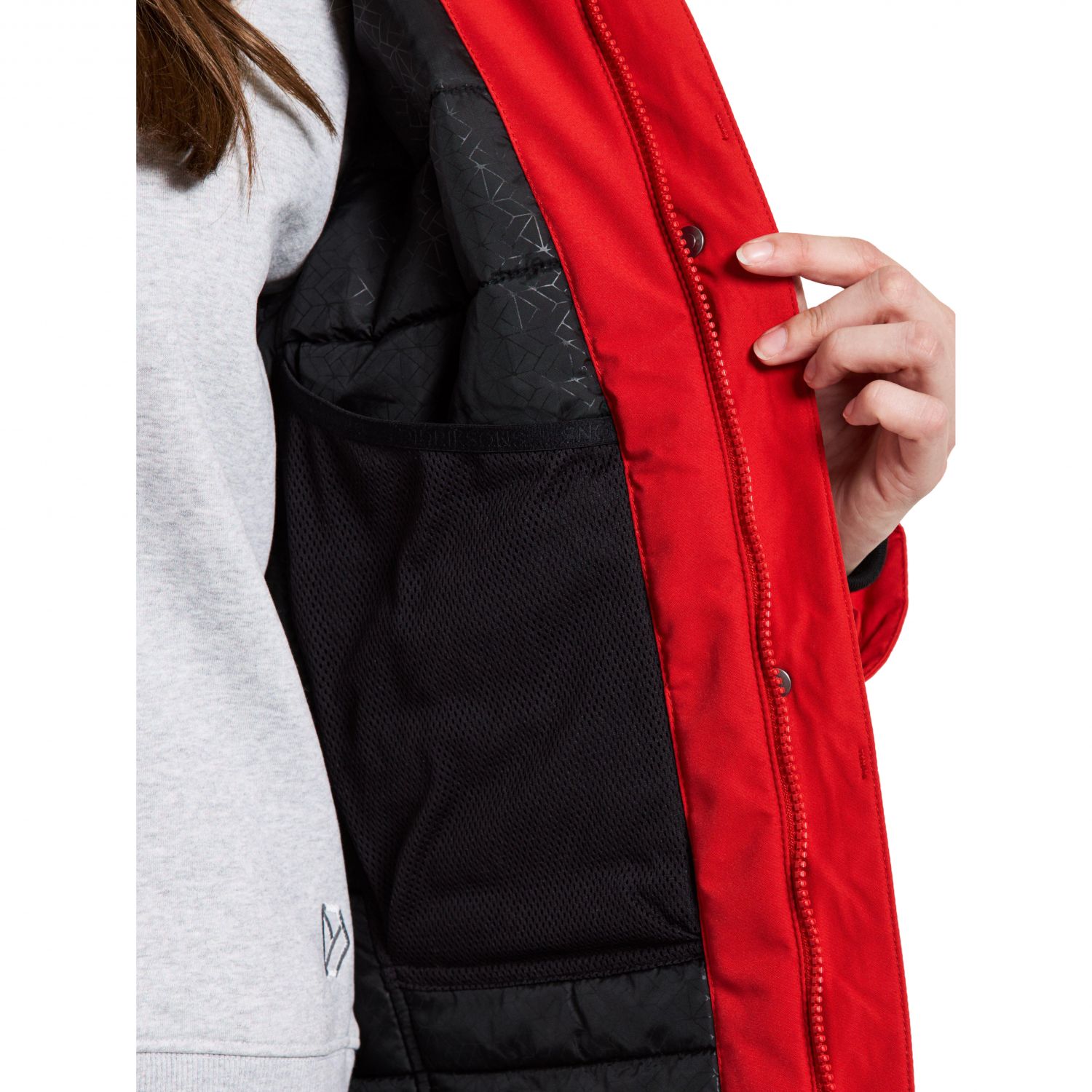 Didriksons Erika, parka, donna, pomme red