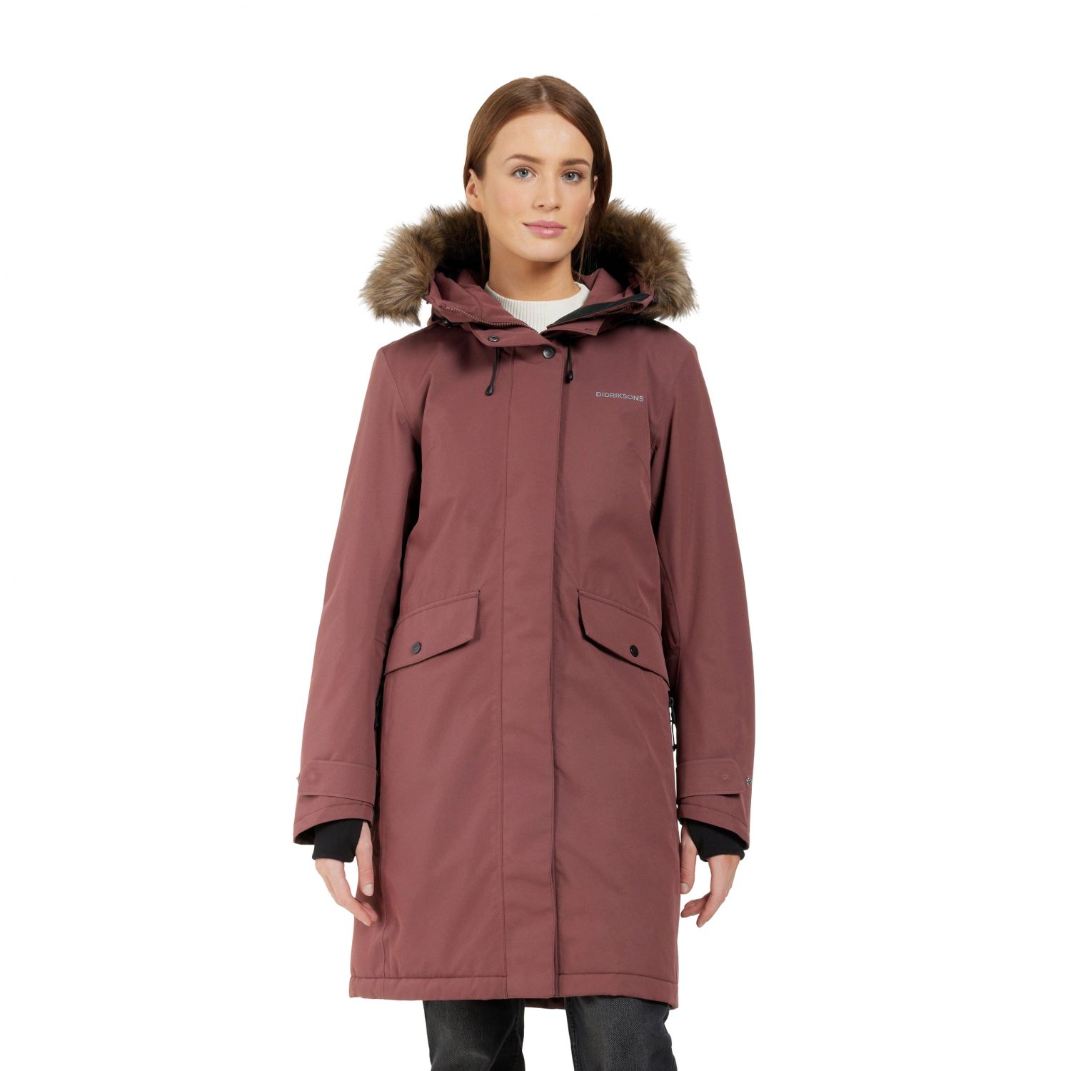 Didriksons Erika, parka, feminino, old rust