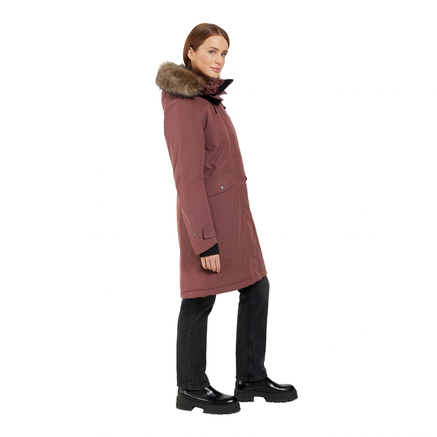 Didriksons Erika, parka, feminino, old rust