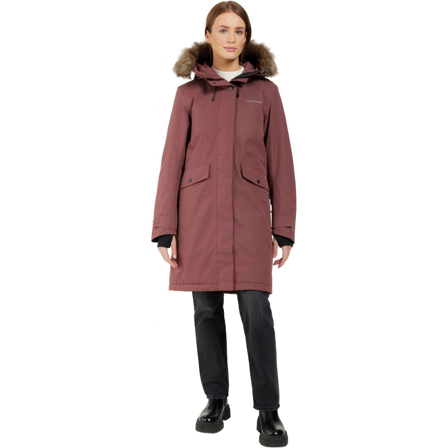 Didriksons Erika, parka, femme, old rust