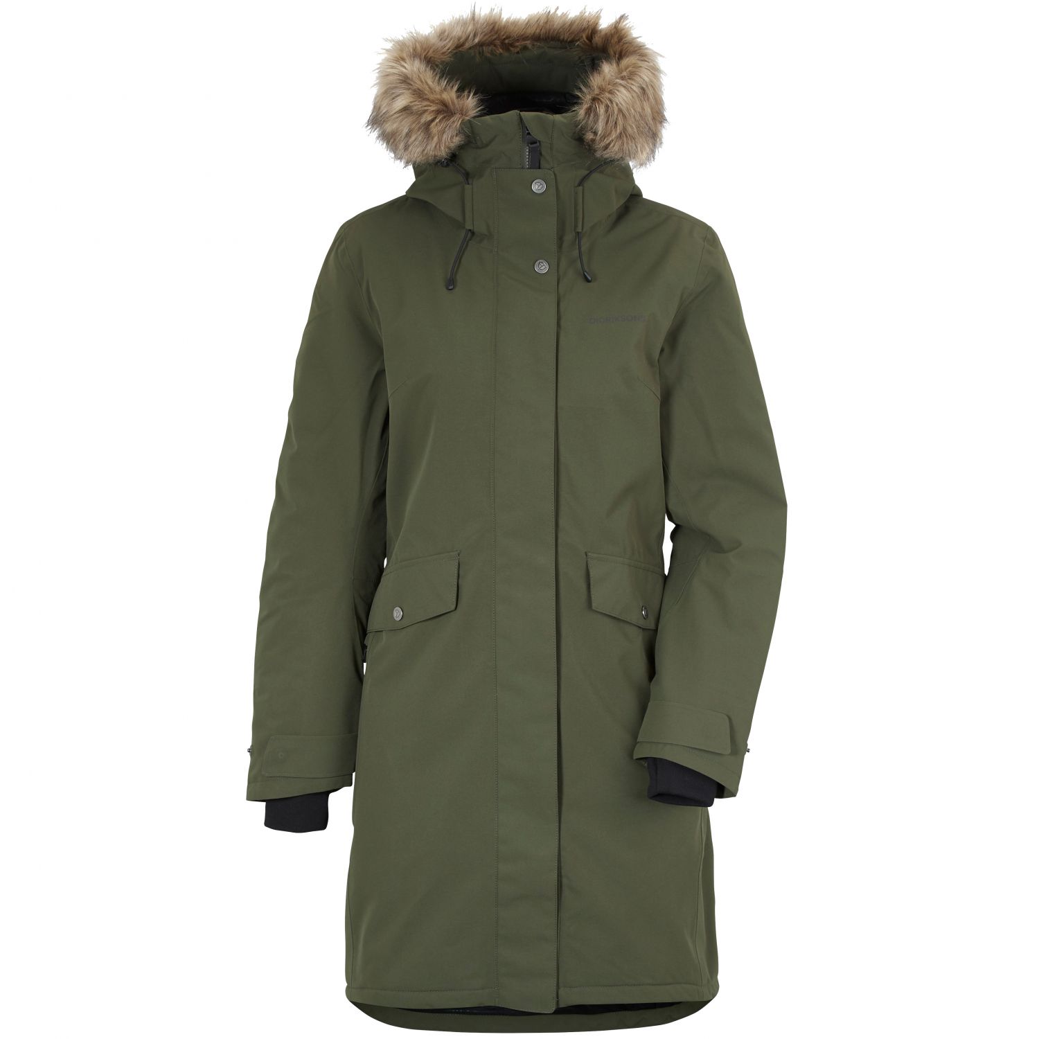 Didriksons Erika, parka, senhoras, verde escuro