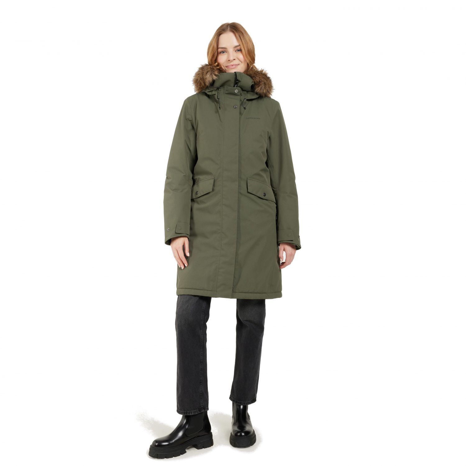 Didriksons Erika, parka, senhoras, verde escuro