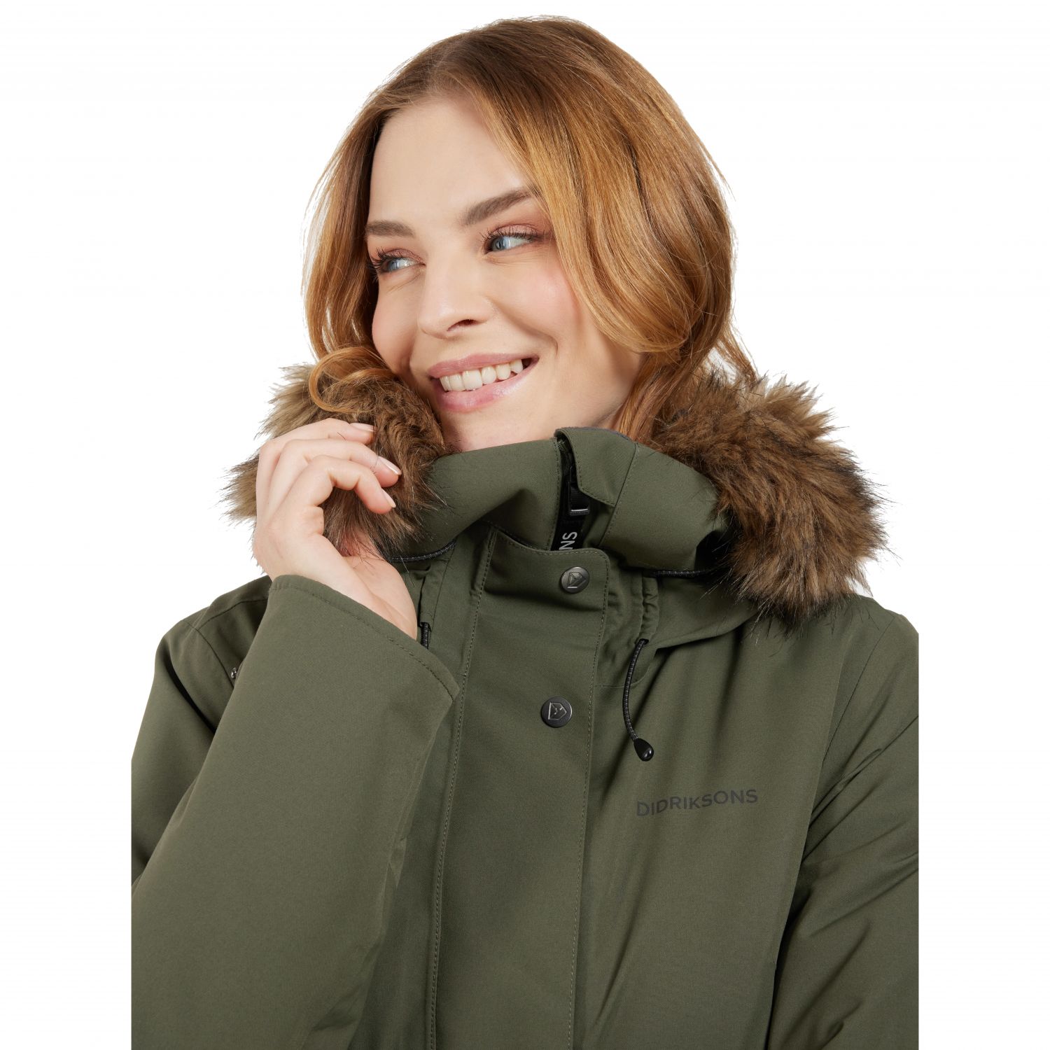 Didriksons Erika, parka, senhoras, verde escuro