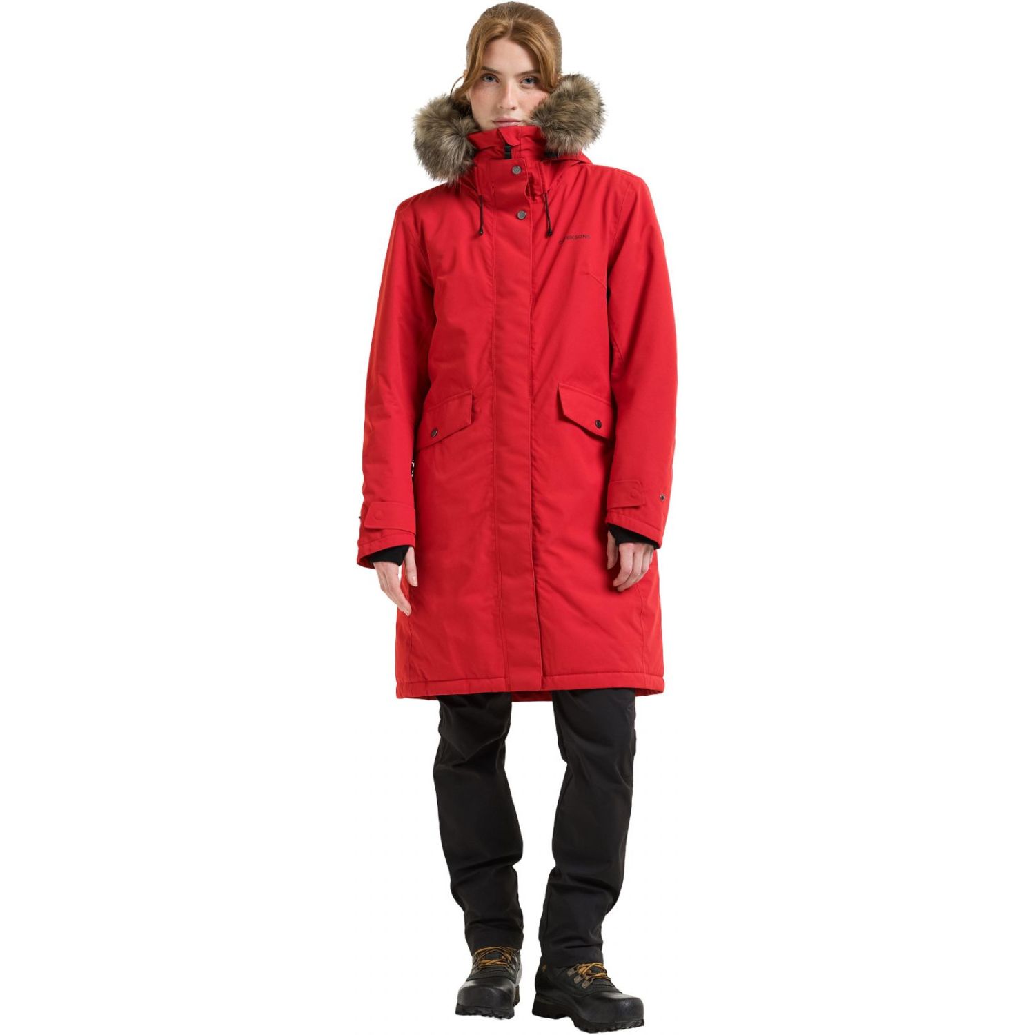 Didriksons Erika, parka, women, pomme red