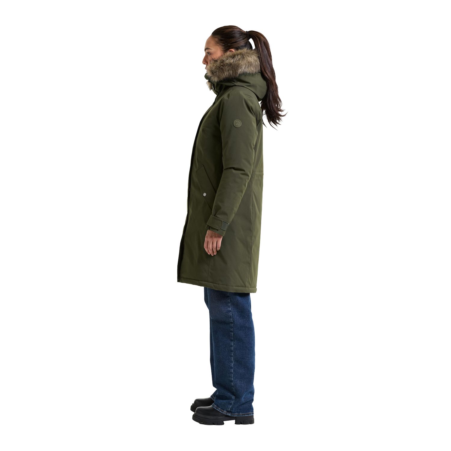 Didriksons Erna 2, parka, dames, donkergroen