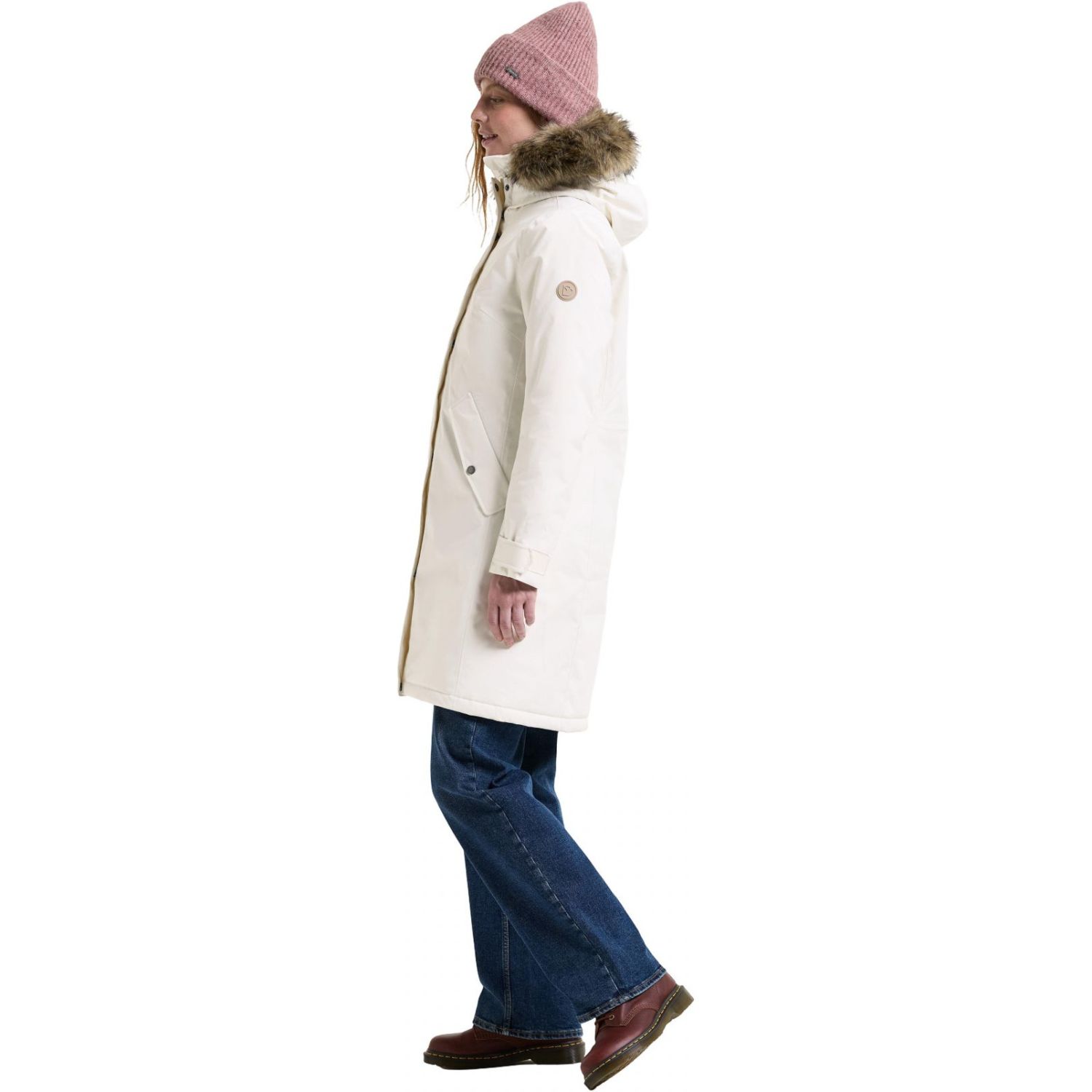 Didriksons Erna 2, parka, damska, white foam