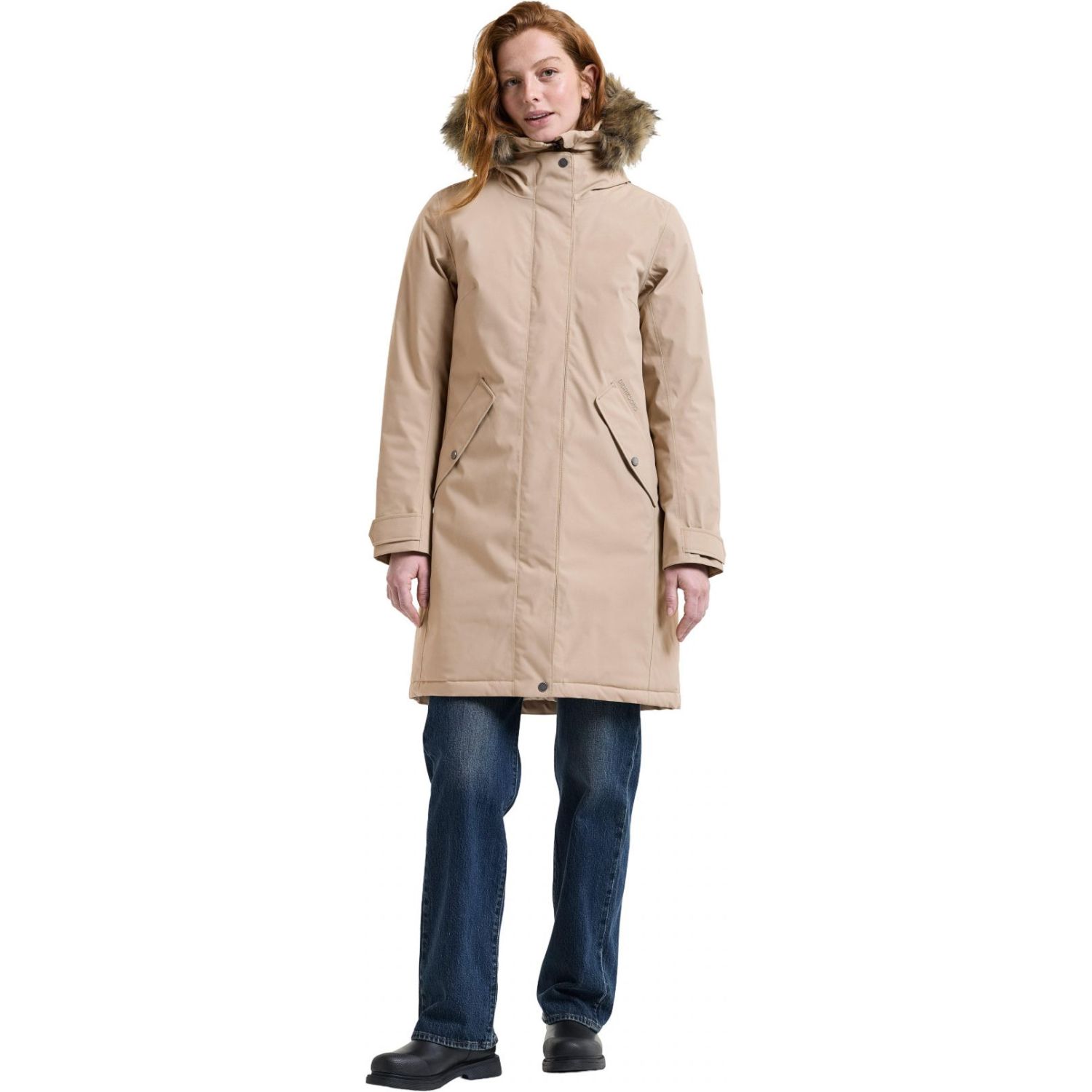 Didriksons Erna 2, parka, donna, beige
