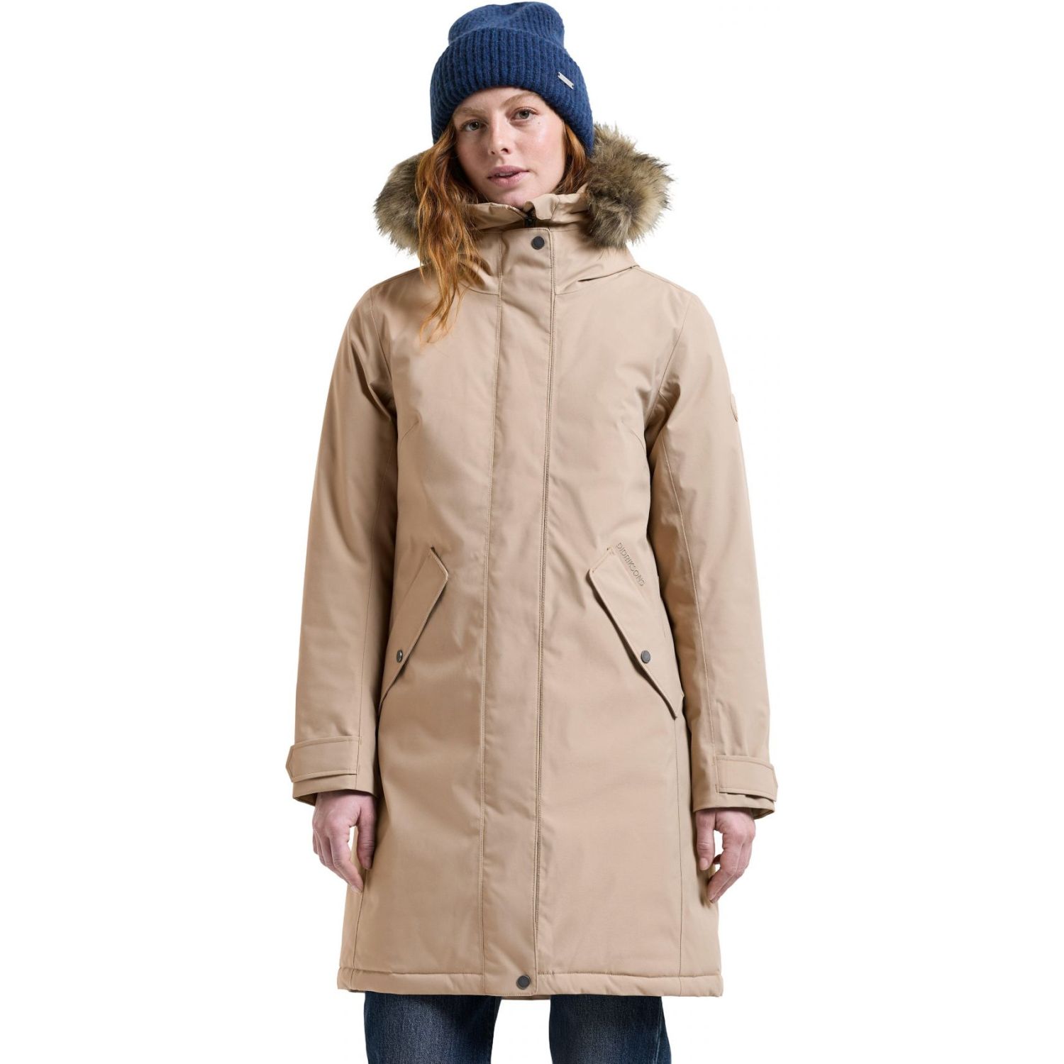 Didriksons Erna 2, parka, feminino, bege