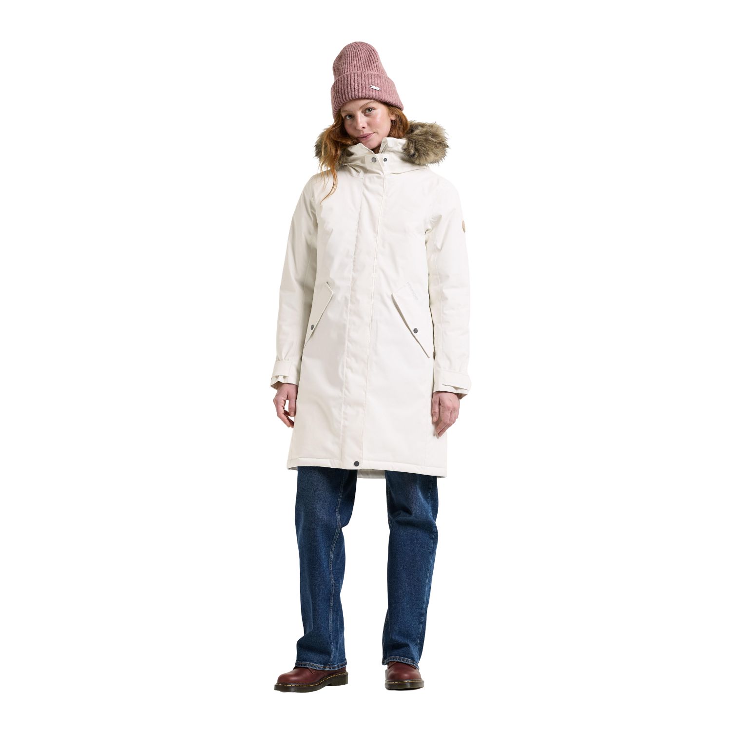 Didriksons Erna 2, parka, femme, white foam