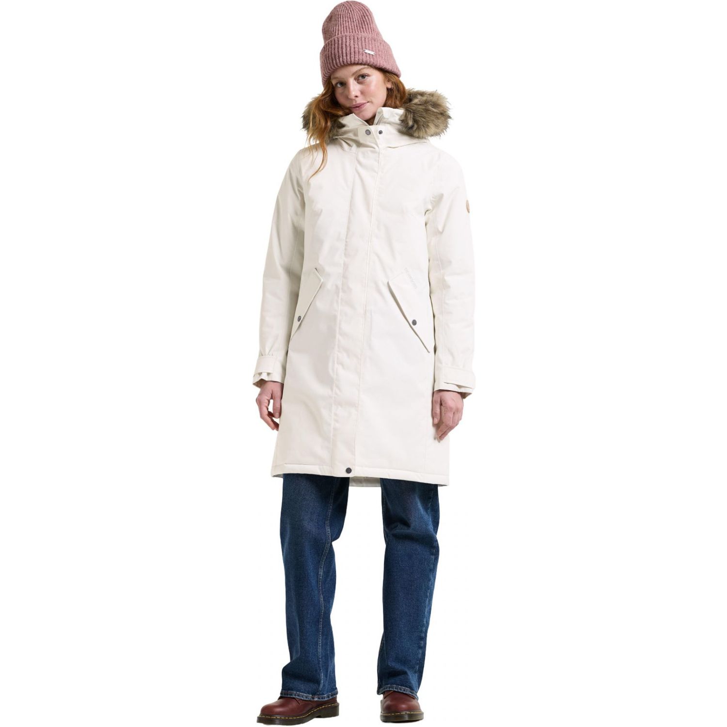 Didriksons Erna 2, parka, nainen, white foam