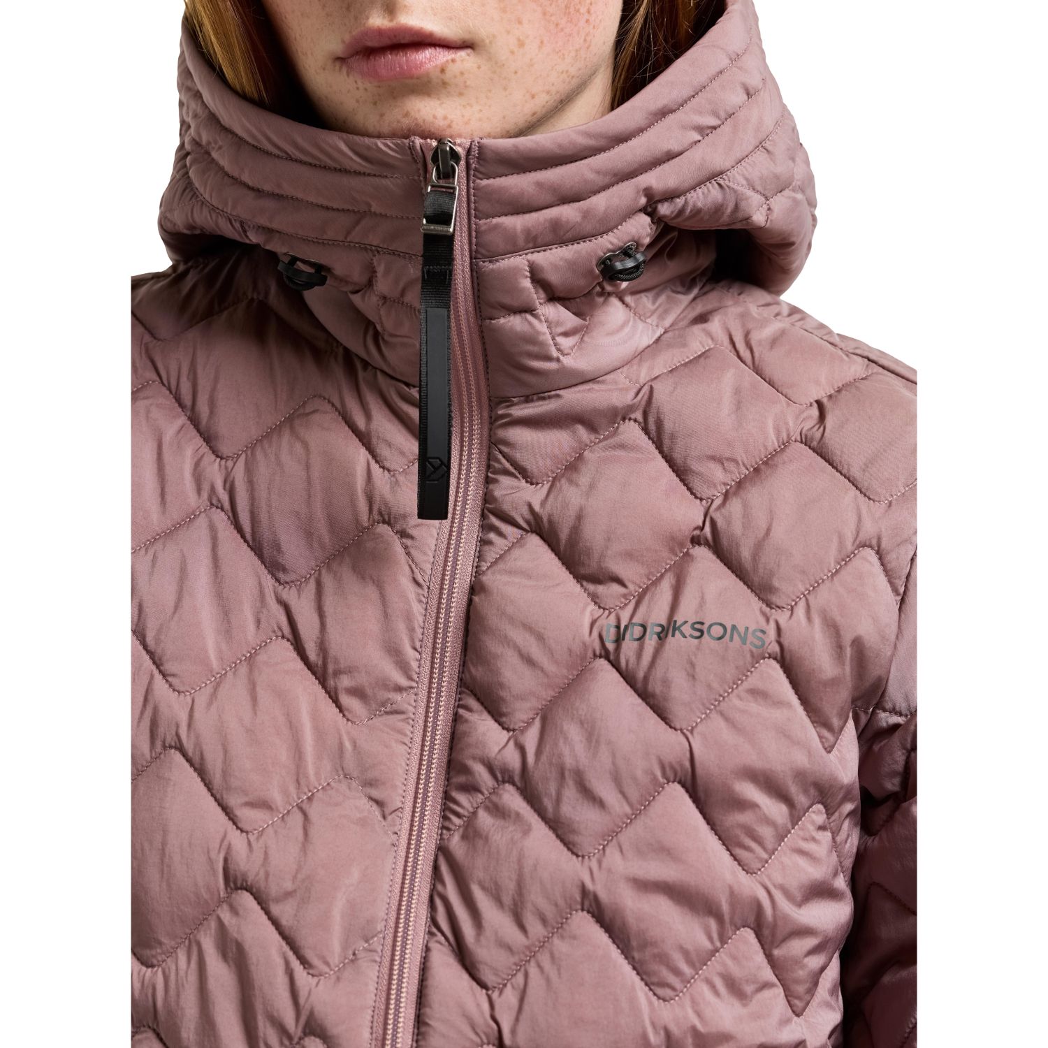 Didriksons Evelyn, casaco de fibra para baixo, senhoras, rosa