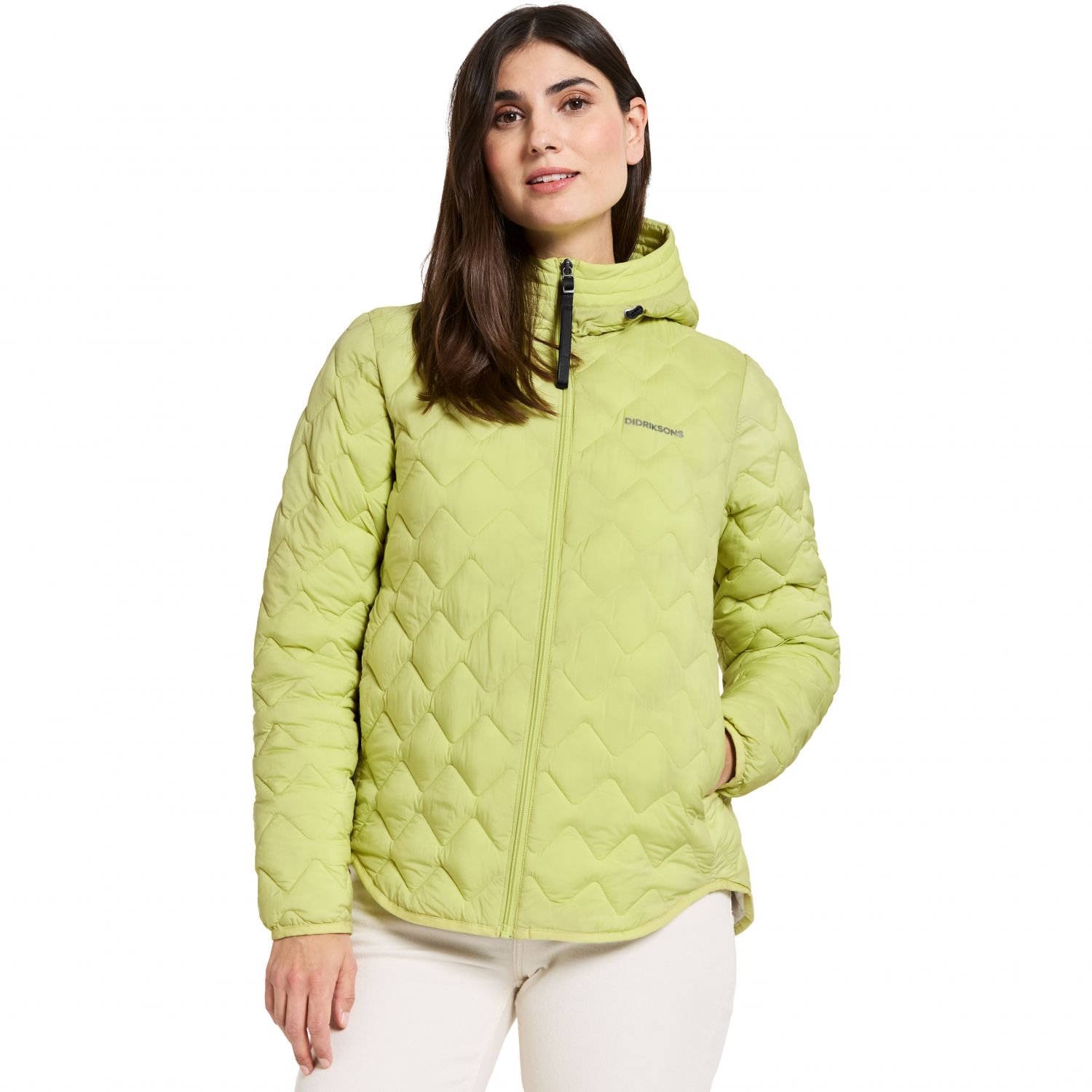Didriksons Evelyn, synthetisch donsjack, dames, light avocado
