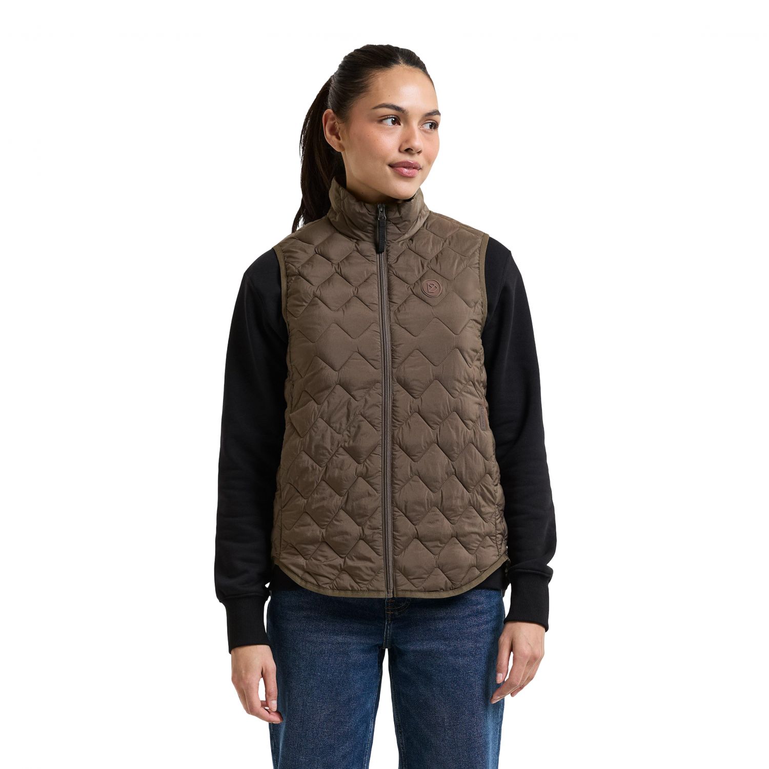 Didriksons Evy 2, Kunstdaunenweste, Damen, mocha