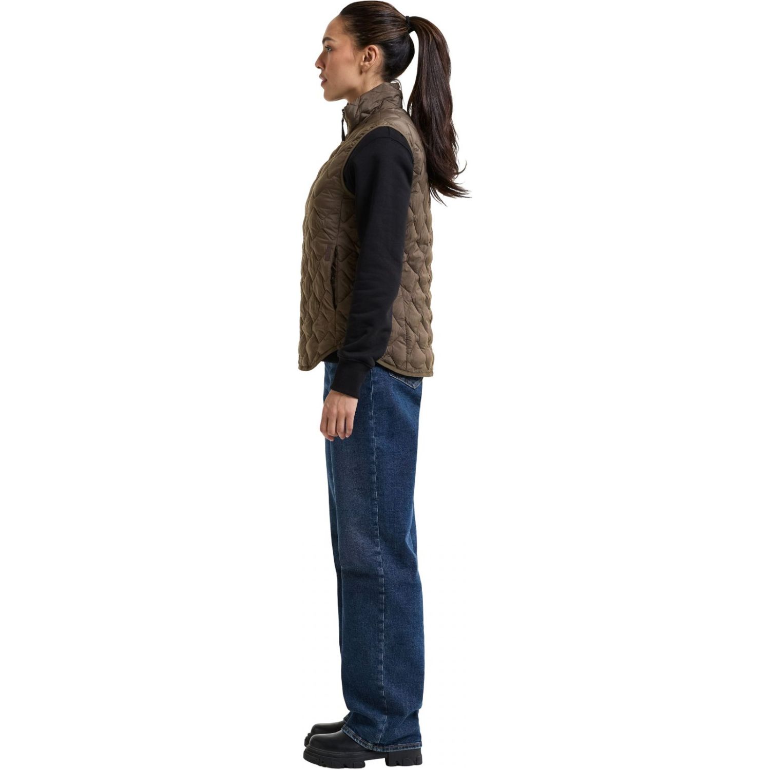 Didriksons Evy 2, synthetic down vest, women, mocha