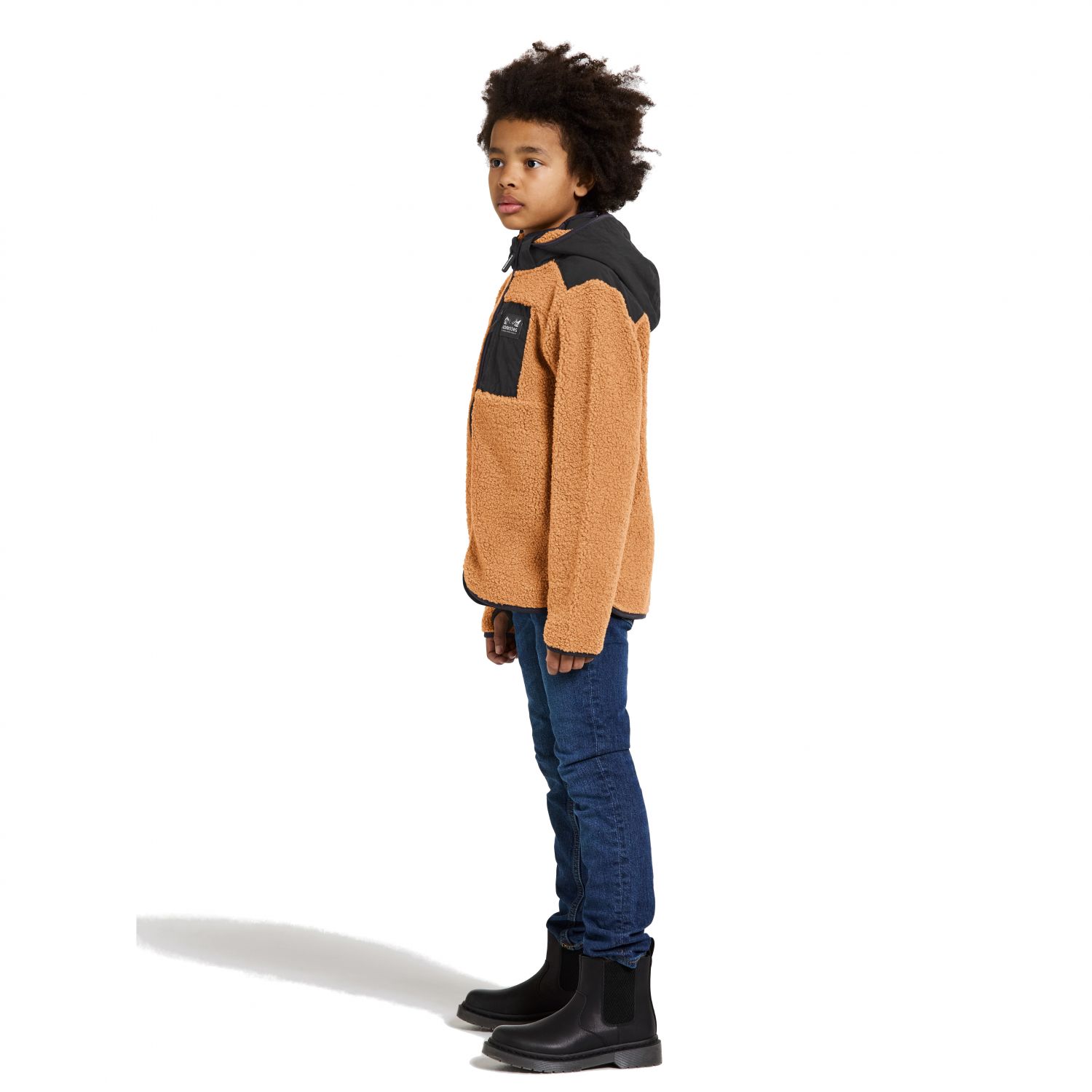 Didriksons Exa, fleece jacket, junior, almond brown