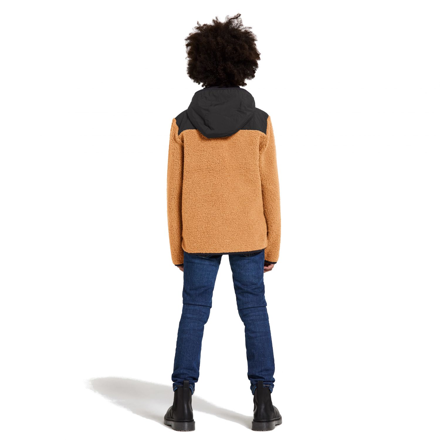 Didriksons Exa, fleece jacket, junior, almond brown