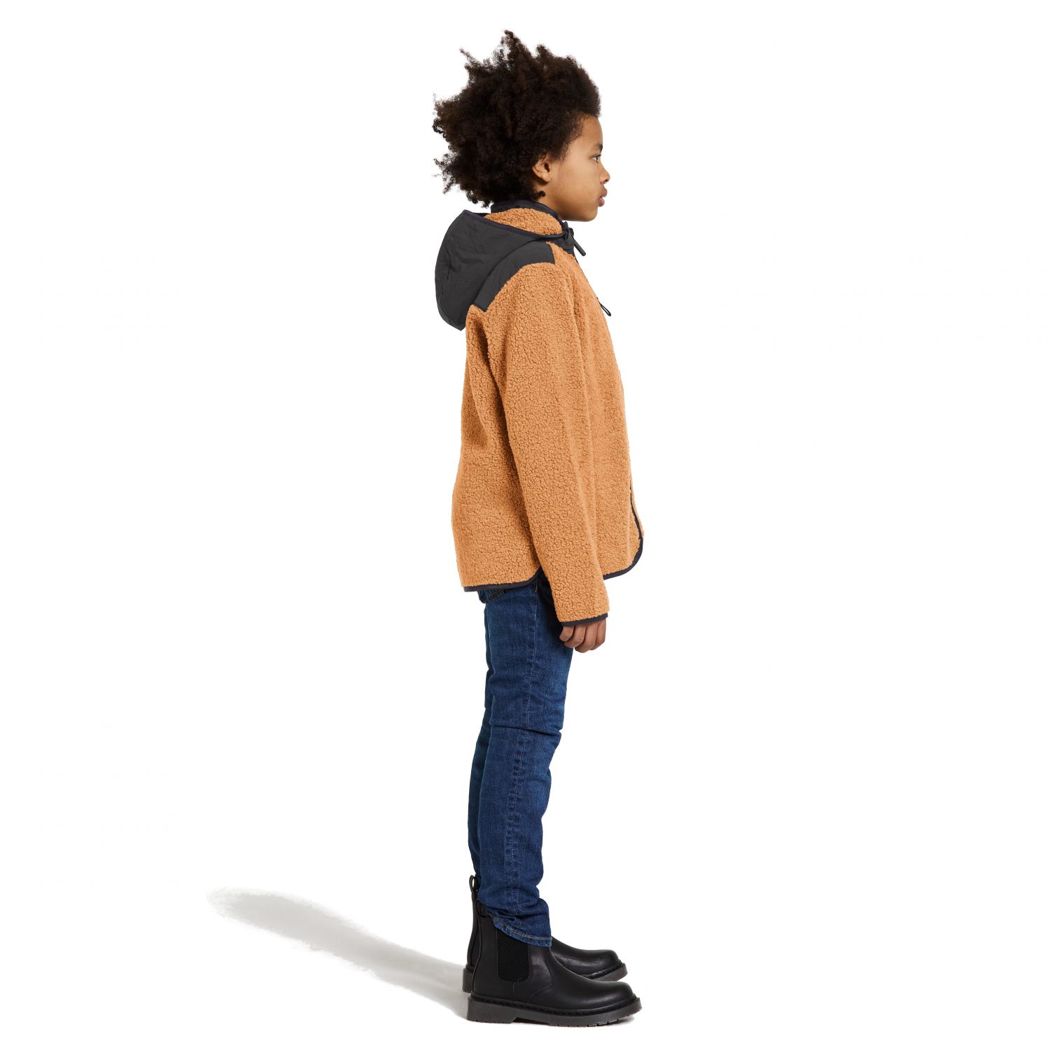 Didriksons Exa, fleece jacket, junior, almond brown