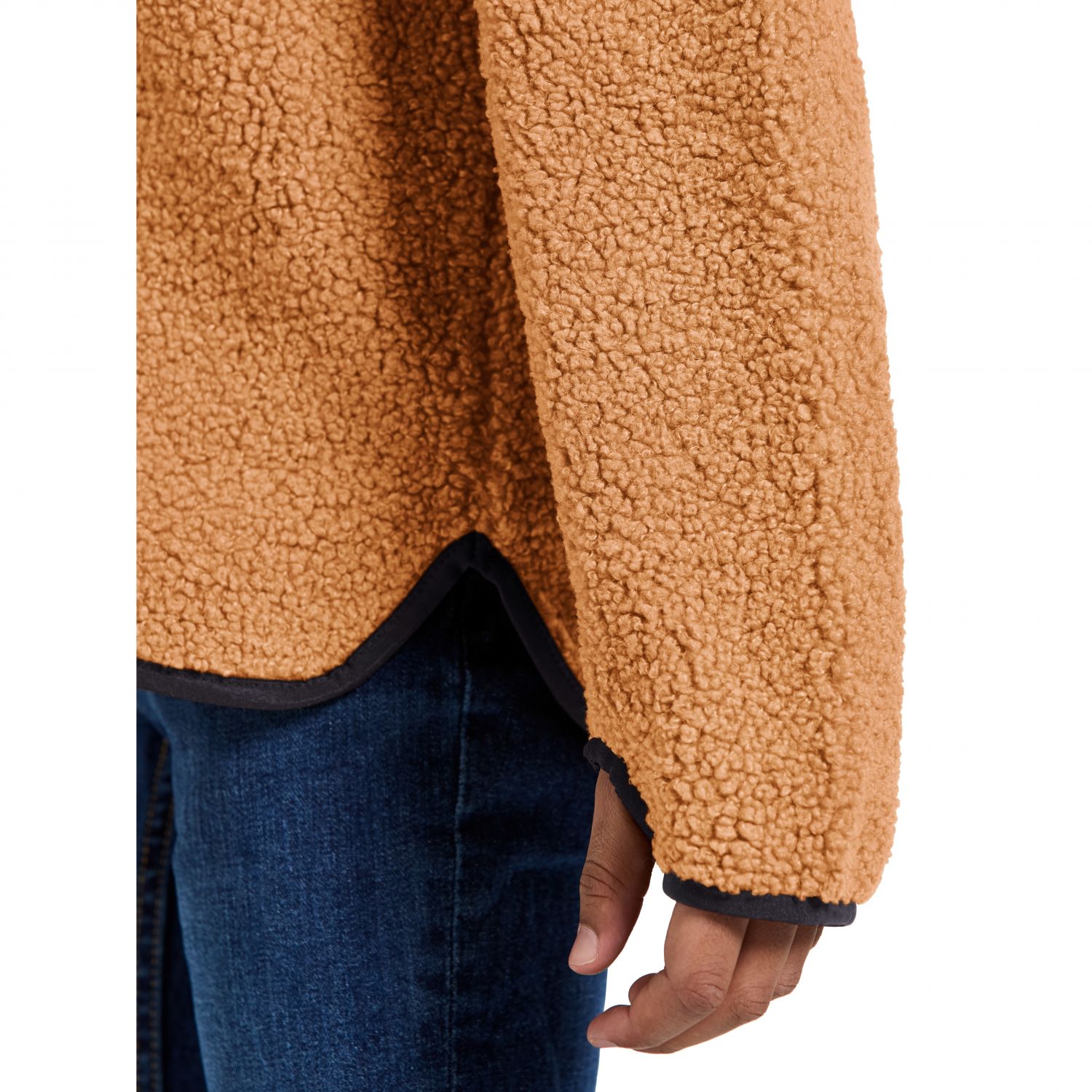 Didriksons Exa, fleece jacket, junior, almond brown