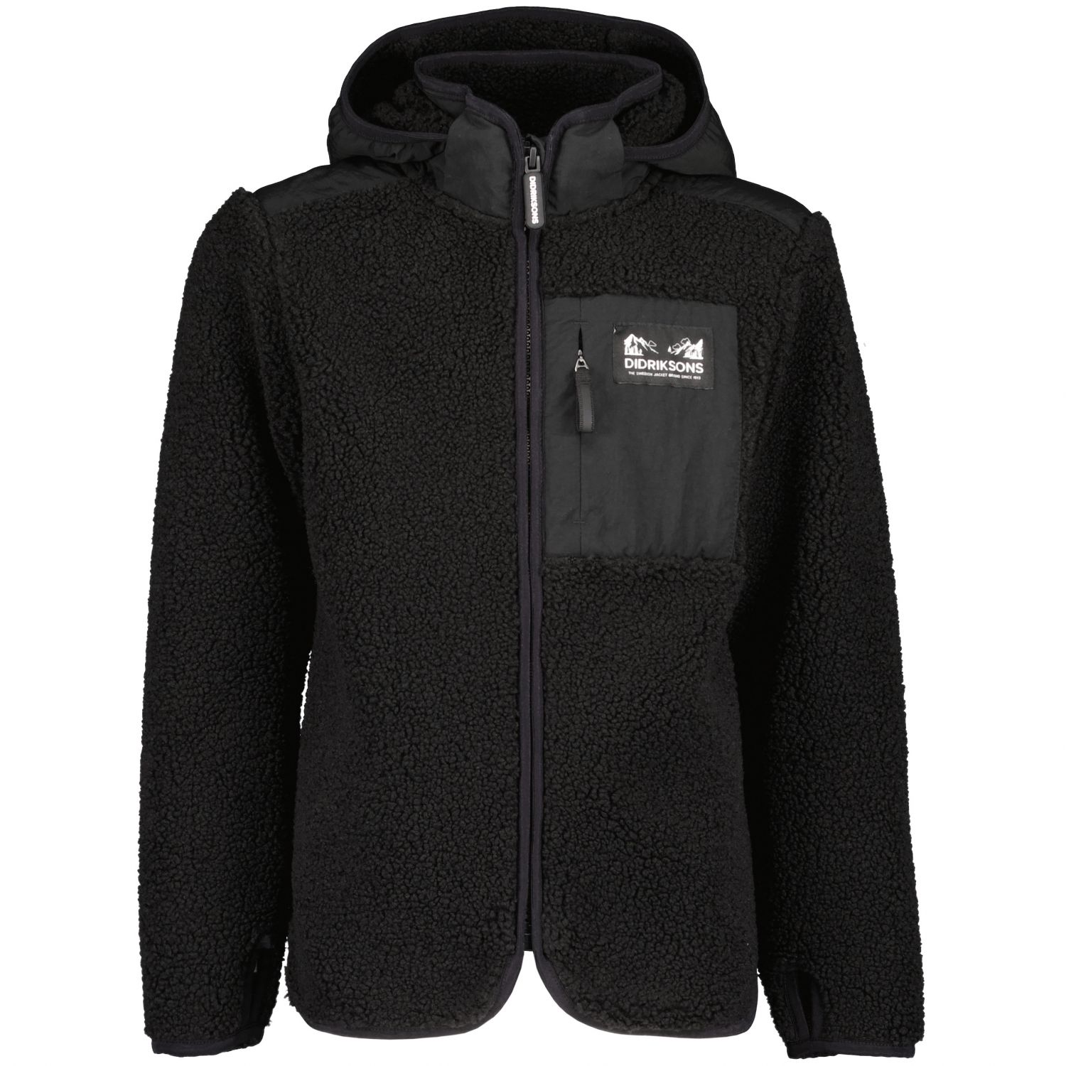 Didriksons Exa, Fleecejacke, Junior, schwarz