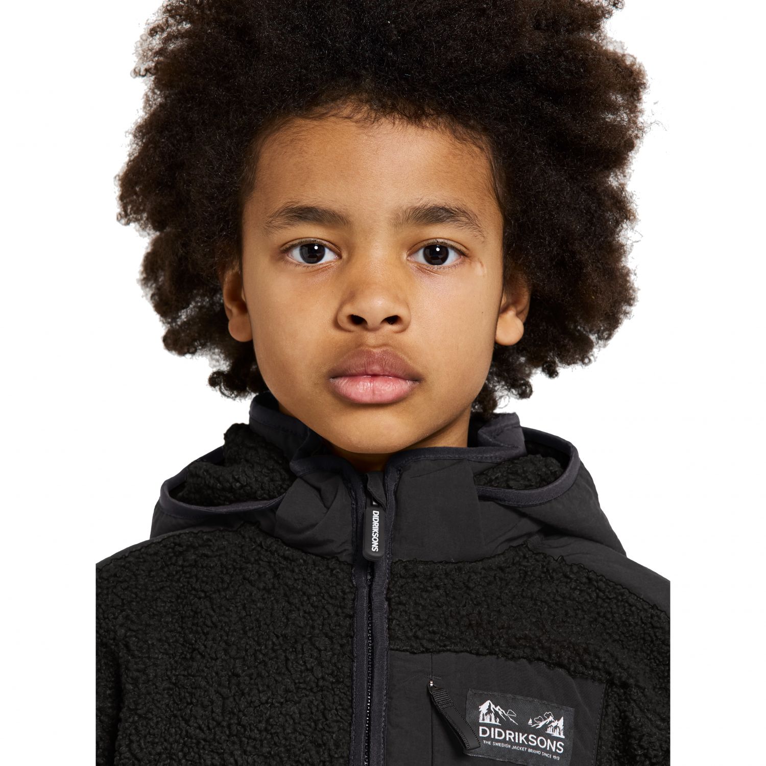 Didriksons Exa, veste polair, junior, sort