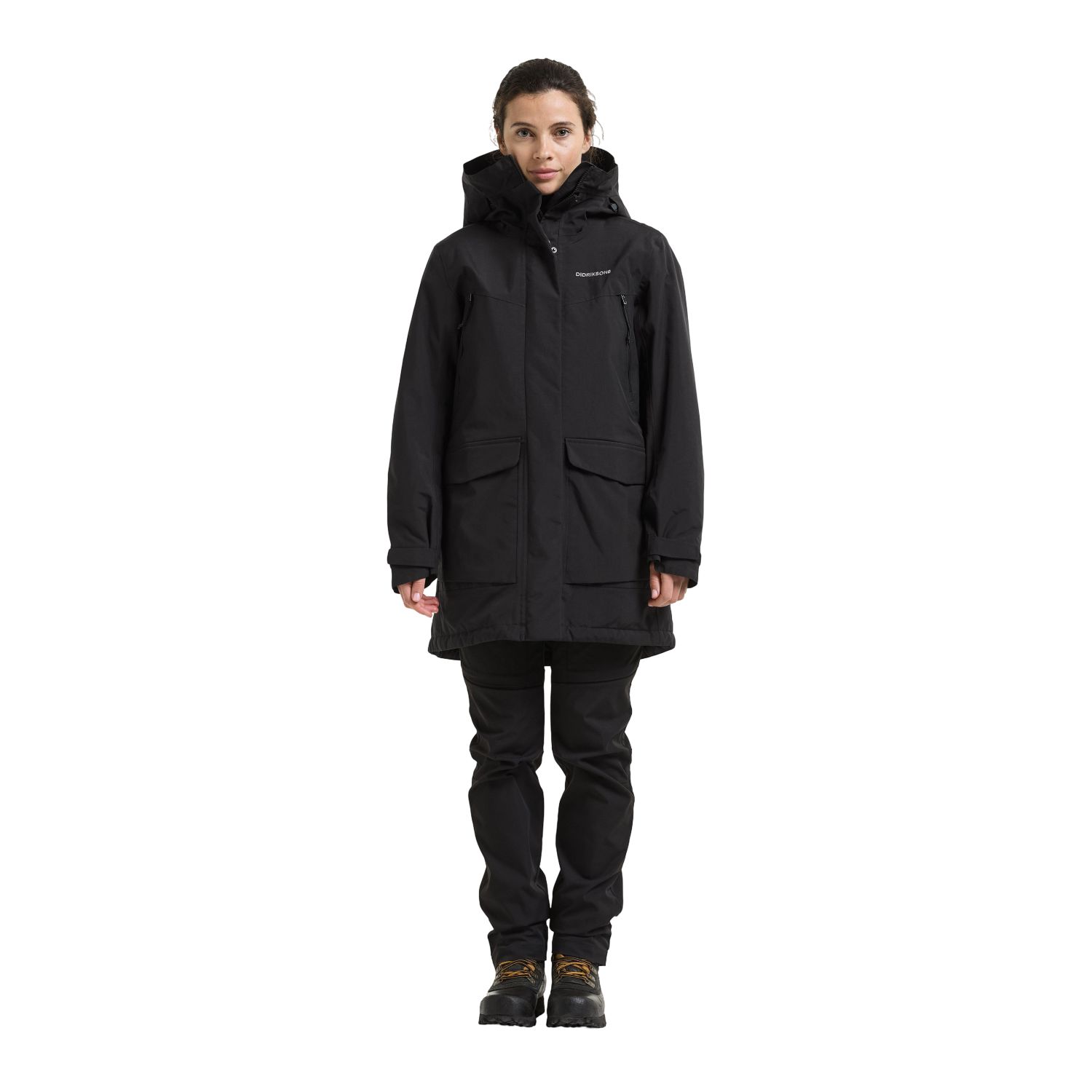 Didriksons Felia, parka, dames, zwart