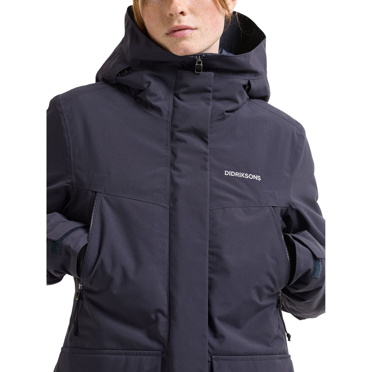 Didriksons Felia, parka, dámska, tmavomodrá