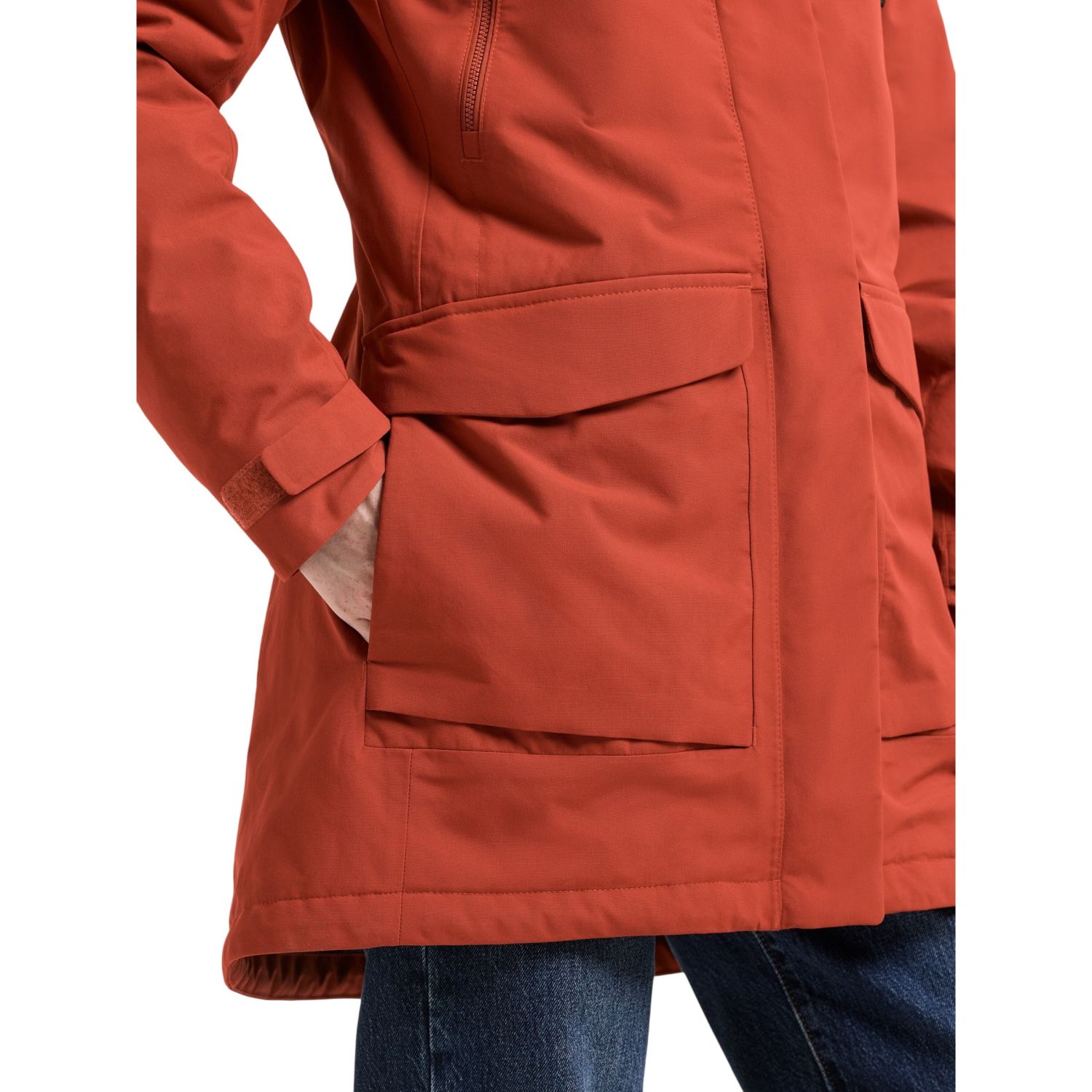Didriksons Felia, parka, donna, ruggine