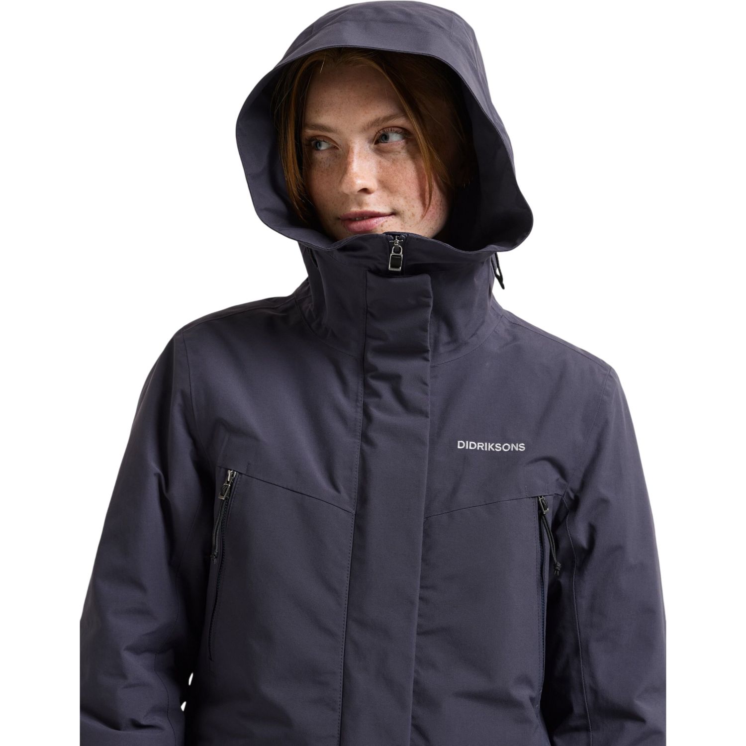 Didriksons Felia, parka, femme, bleu foncé