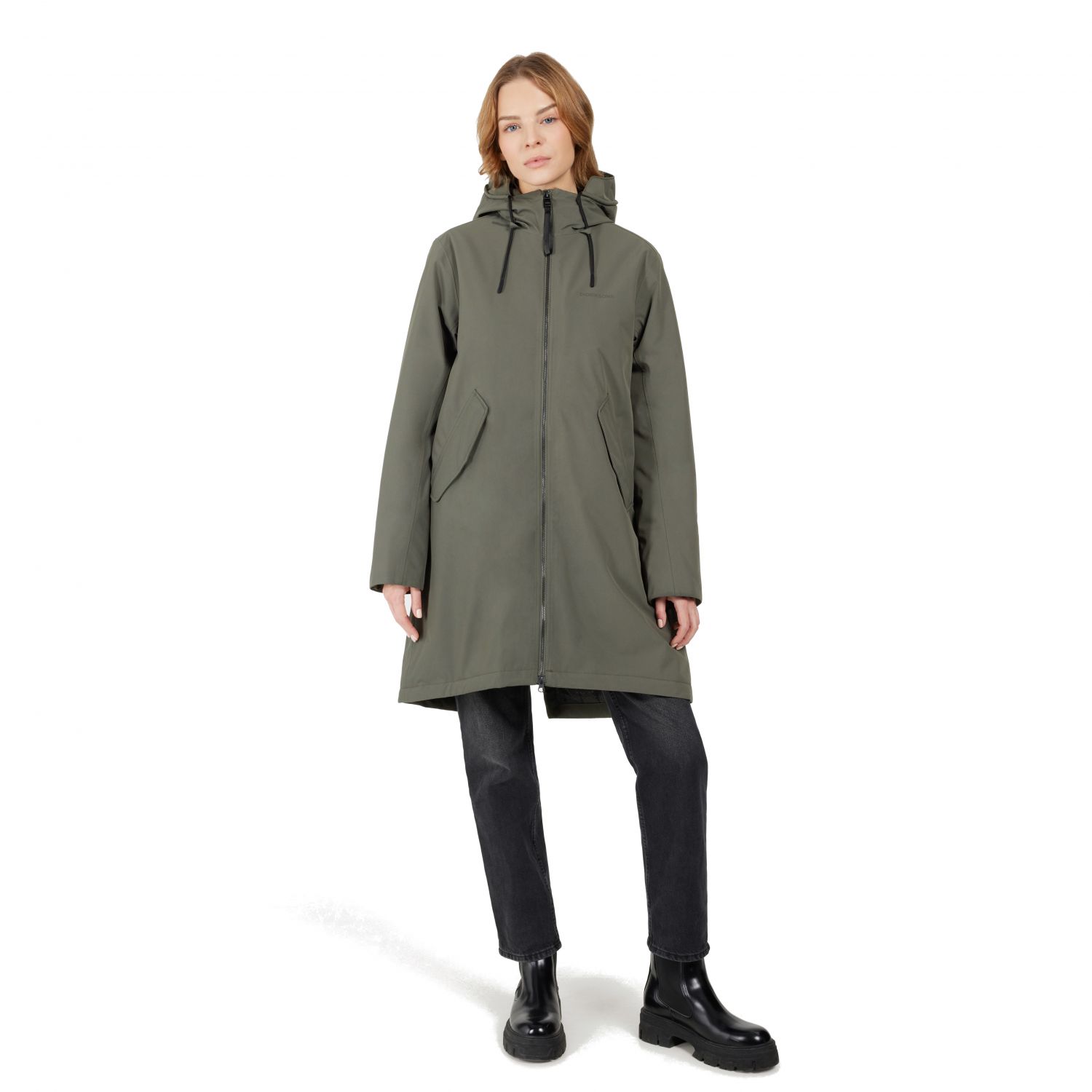 Didriksons Fia, parka, donna, verde scuro