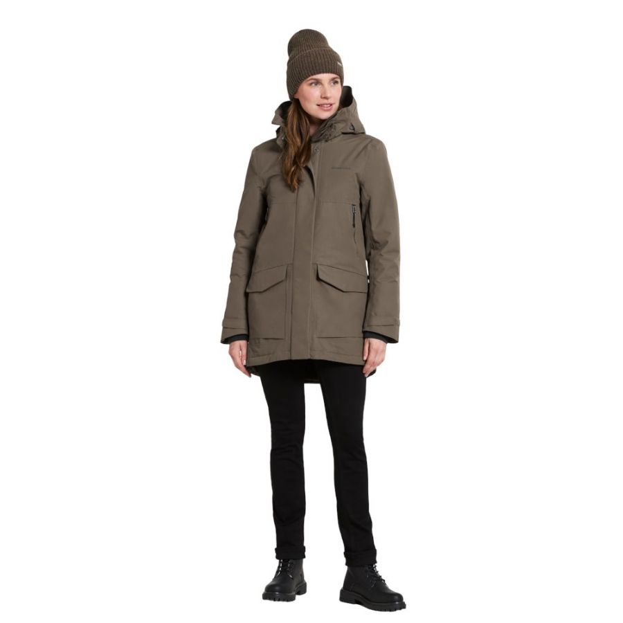 Didriksons Frida, parka, dame, brun