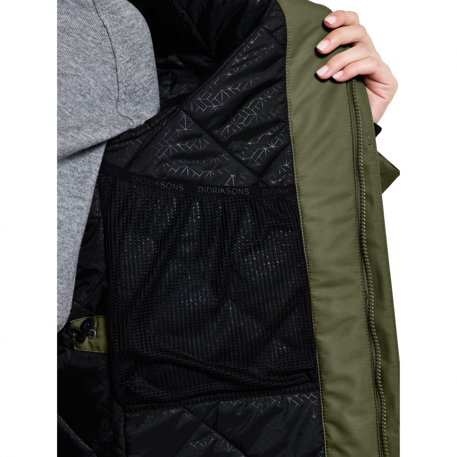 Didriksons Frida, parka, femei, verde închis