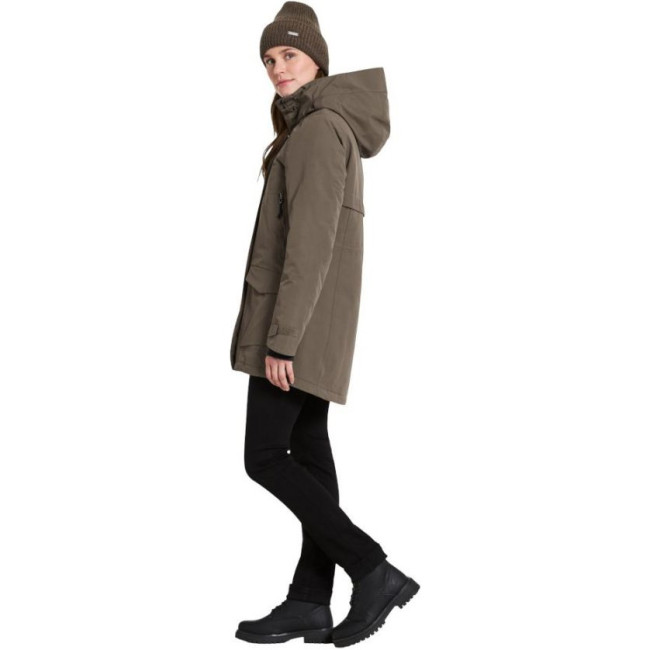 Didriksons Frida, parka para mulher, castanho