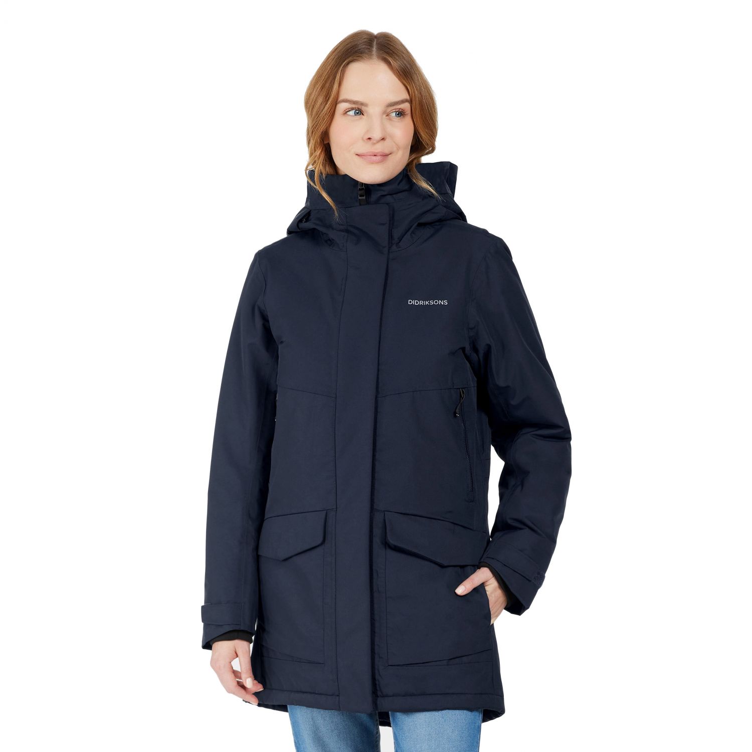 Didriksons Frida, parka, women, dark night blue